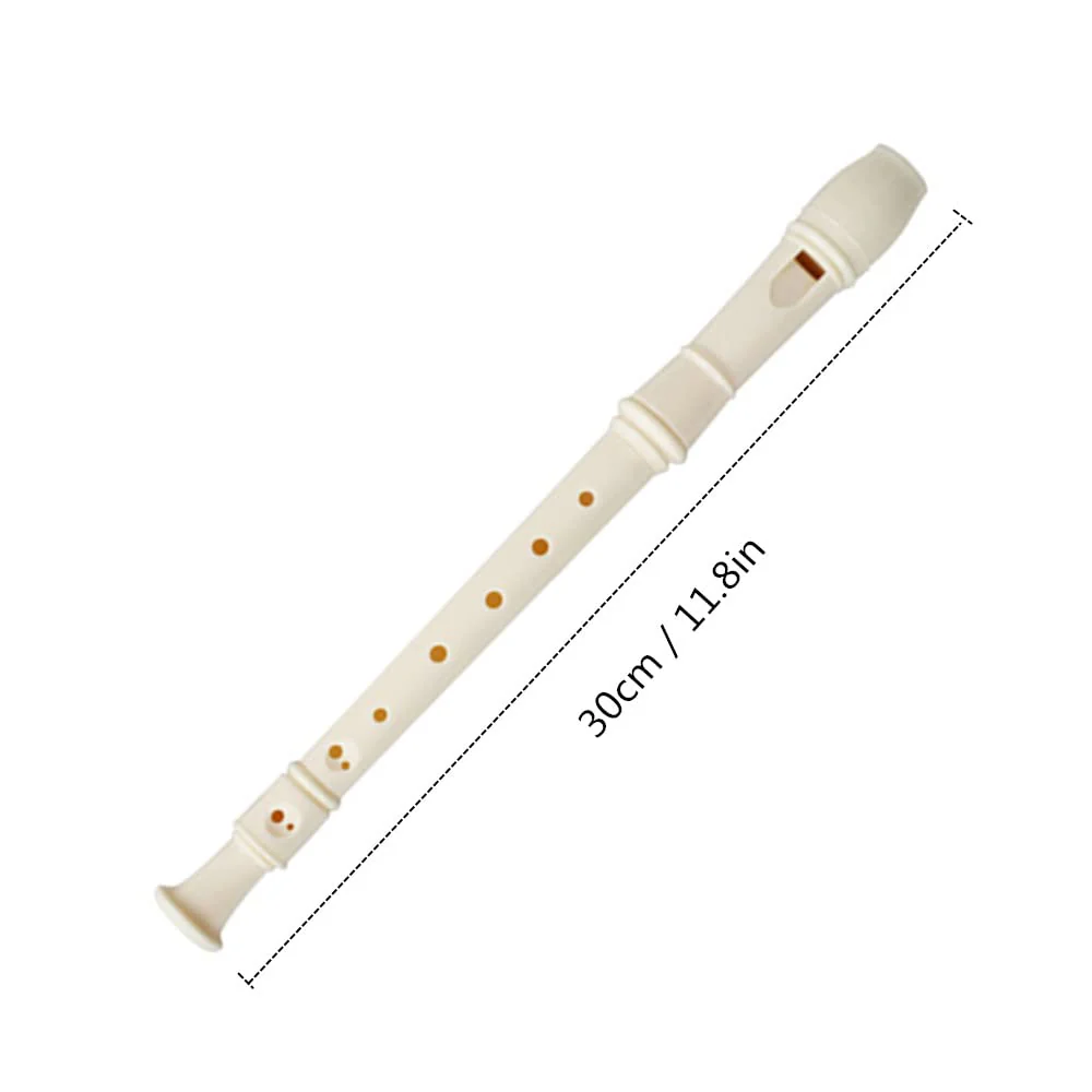 6 Pieces 8 Hole Descant Soprano Recorder for Kids, Plastic Music Recorder Instrument Kid Music Flute with Cleaning Rod 6 Pack - Image 5