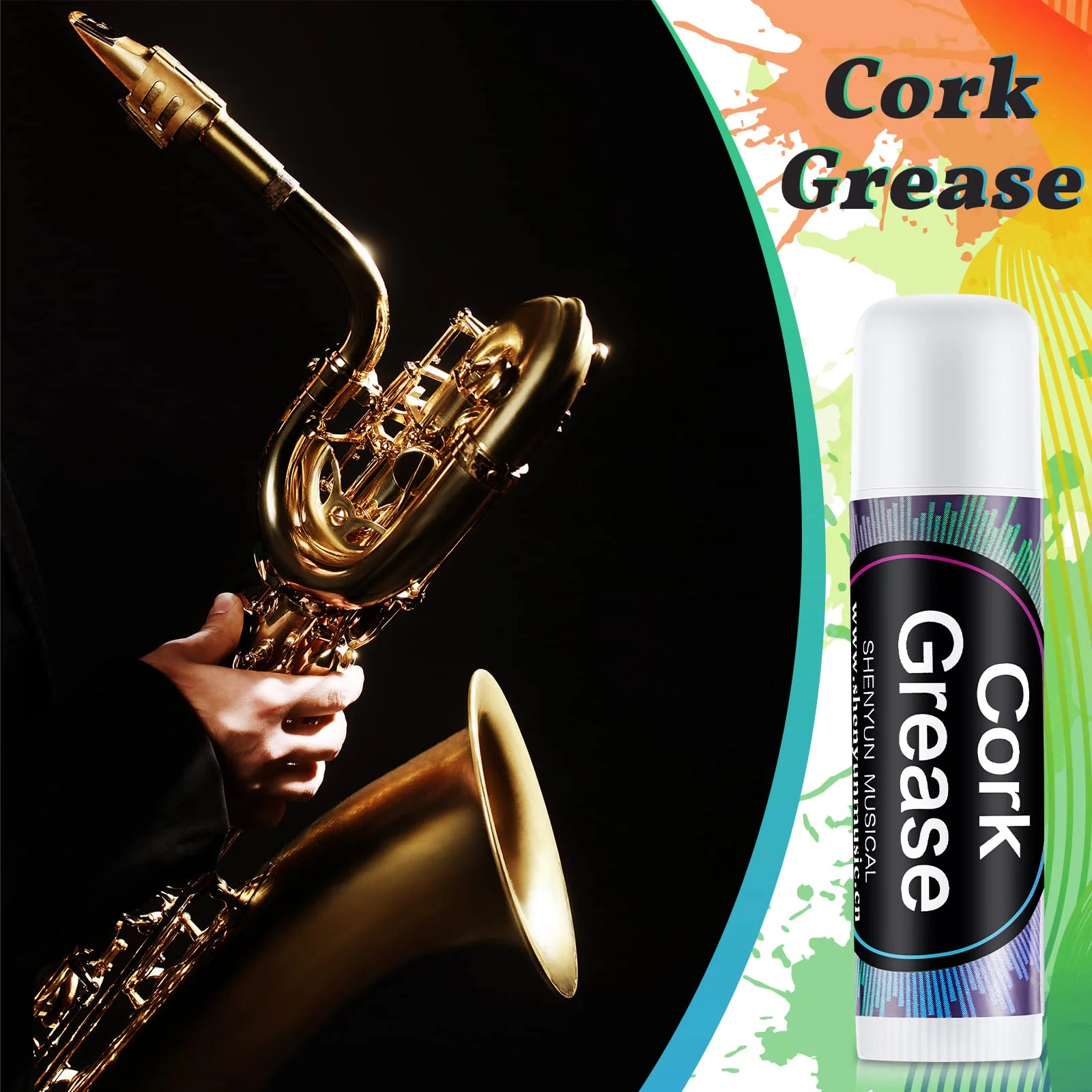 6 Pieces Cork Grease for Clarinet Flute Grease Lubricant Tube Clarinet Cleaning and Care Product Woodwind Instruments Accessory for Saxophone Clarinet Flute Supplies - Image 5