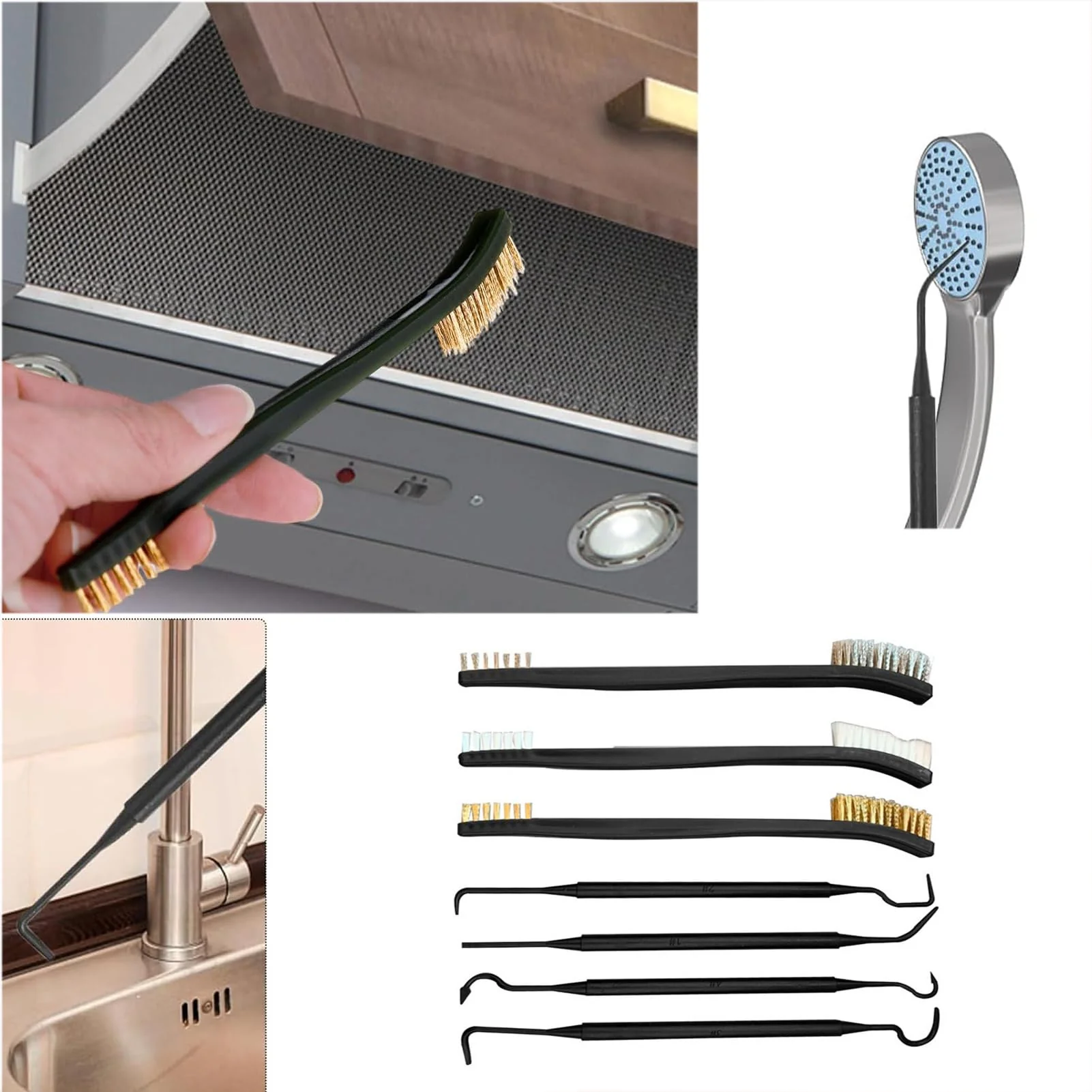 6 Pieces Metal Brush with Double Ended + 4 Pieces Cleaning Tips, Mini Metal Brushes for Cleaning Slag and Roller - Image 6