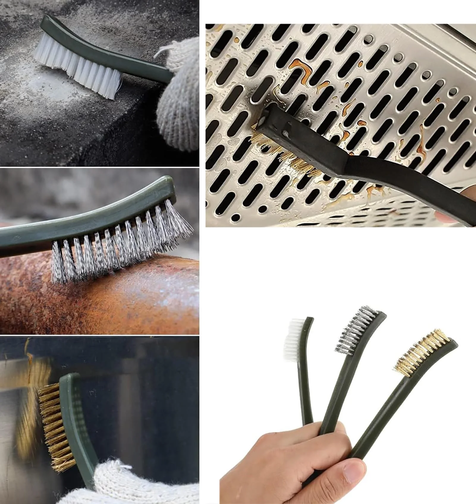 6 Pieces Metal Brush with Double Ended + 4 Pieces Cleaning Tips, Mini Metal Brushes for Cleaning Slag and Roller - Image 7
