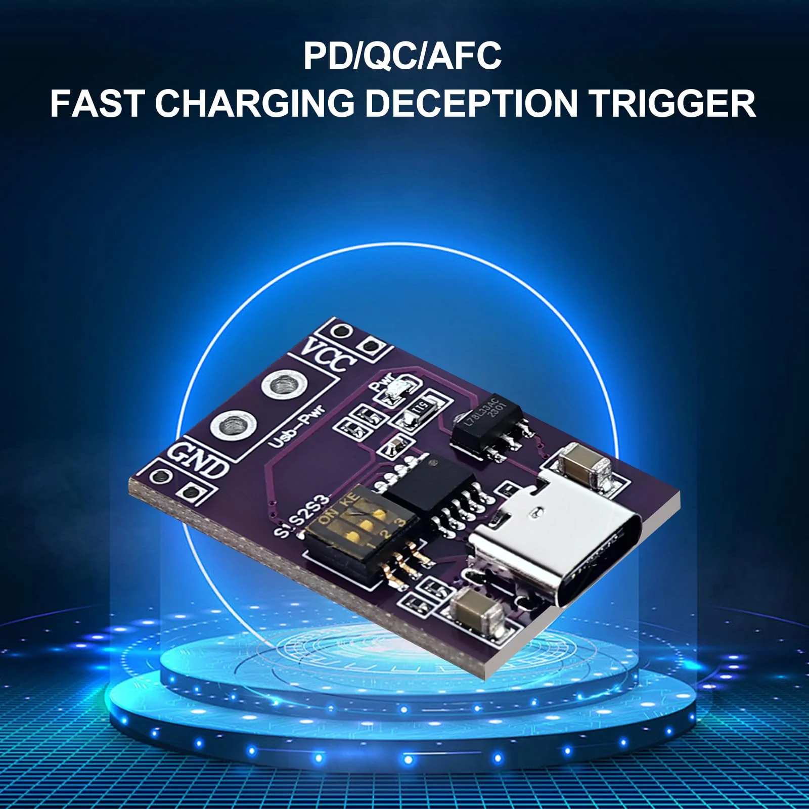 6 Pieces QC/PD/AFC Power Supply Trigger Module: Fast Charge Trigger USB-C 5V 9V 12V 15V 20V DC Spoof Scam Fast Charge Trigger Polling Detector USB-PD Notebook Power Supply Change Board Module 6 - Image 7