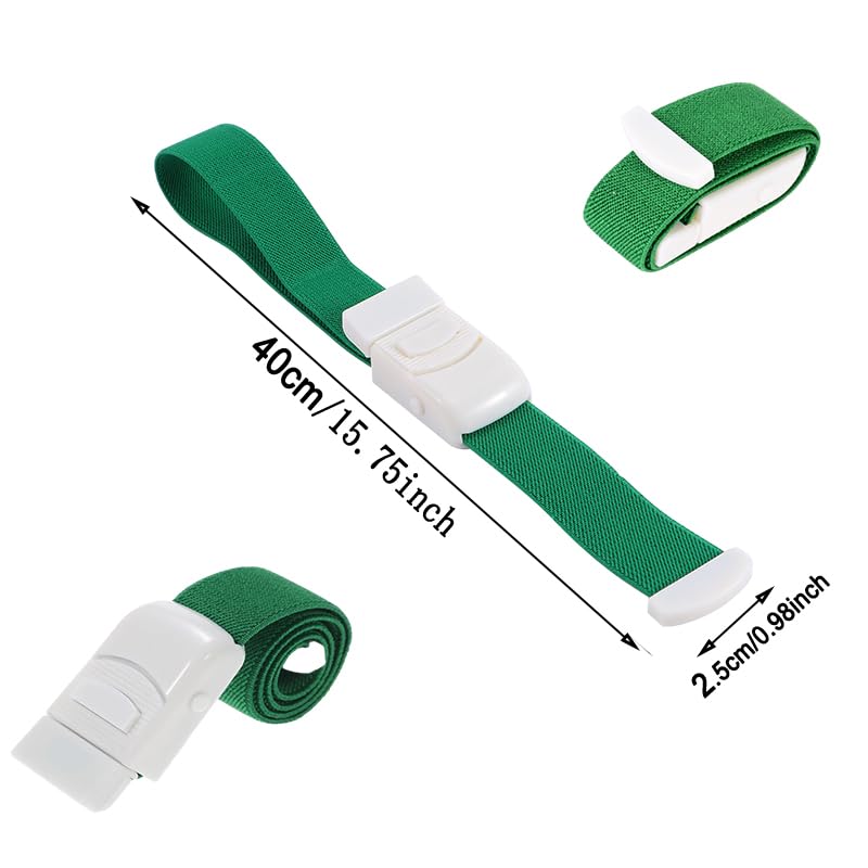 6 Pieces Storage Tube Vein Stain Tourniquet Buckle Tourniquet Bands Storage Tube Blood Removal with Buckle Dust Tape Quick Medical for Camping Hiking Fight Mountaineering Outdoor Sports - Image 3