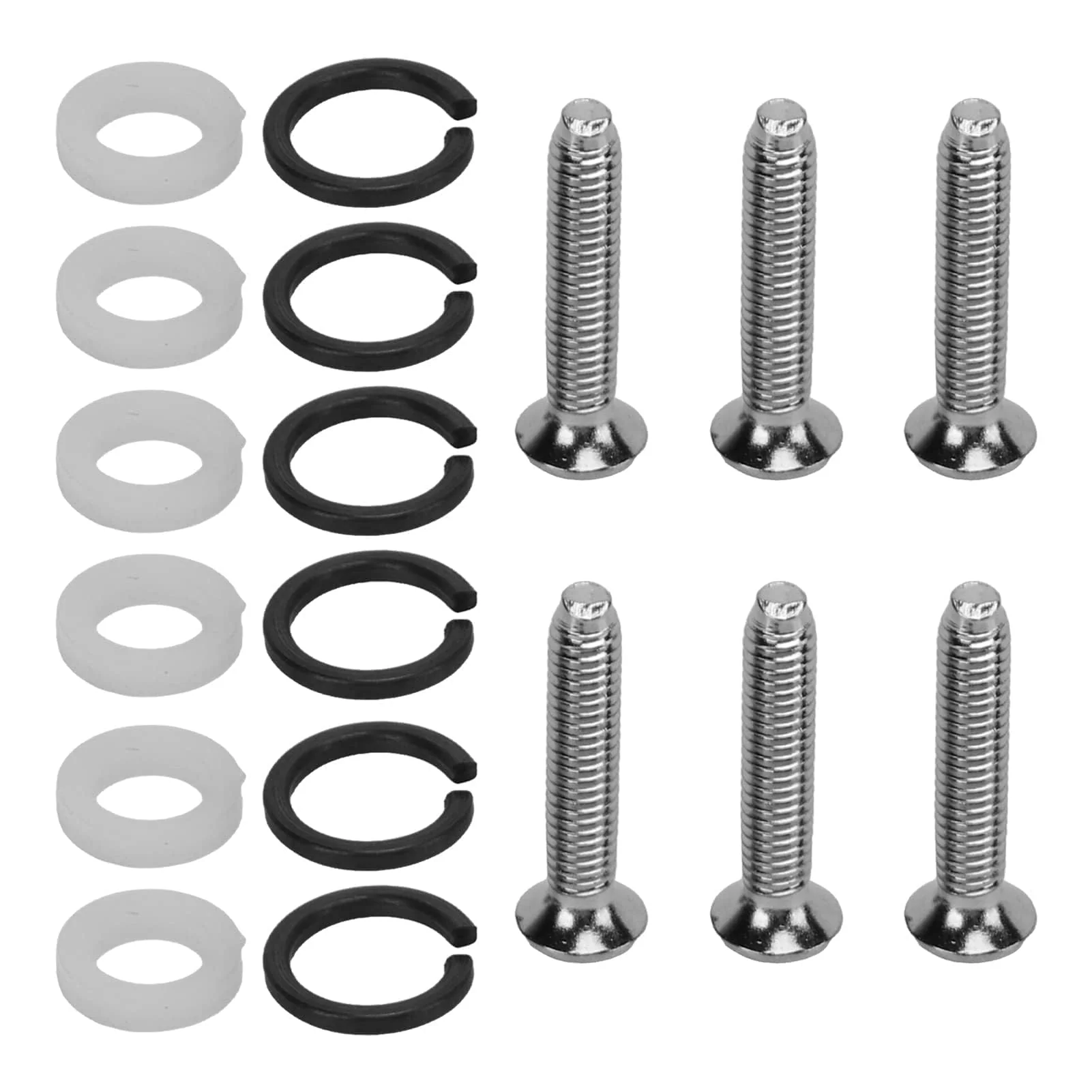 6 Set Guitar Tuning Peg Buttons, Semicircle Ebony Folk Electric and Acoustic Guitar Tuning Pegs Tuners Keys Machine Heads Replacement Buttons Knobs Handle(#1) #1 - Image 8