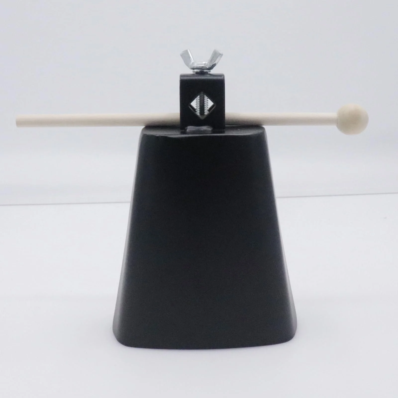 6" Steel Cowbell, 6inch Hand Percussion Instrument with Handle & Stick, Loud Noise Maker for Drum Set, Sporting Events, Concerts & Weddings, Easy to Mount, Clear Tapping Sound - Image 2
