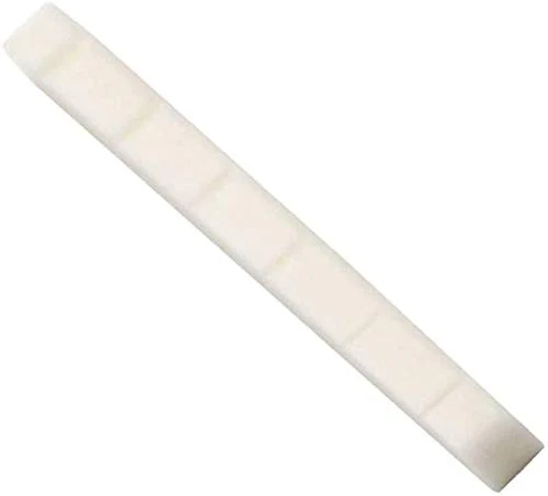 6 String Guitar Nut Modern and Vintage Electric Guitar Nut Slotted Bone Nuts Flat Bottom for Guitar Fender Strat Replacement Parts Accessories (42x3.5x3.5/4.5mm) - Image 2