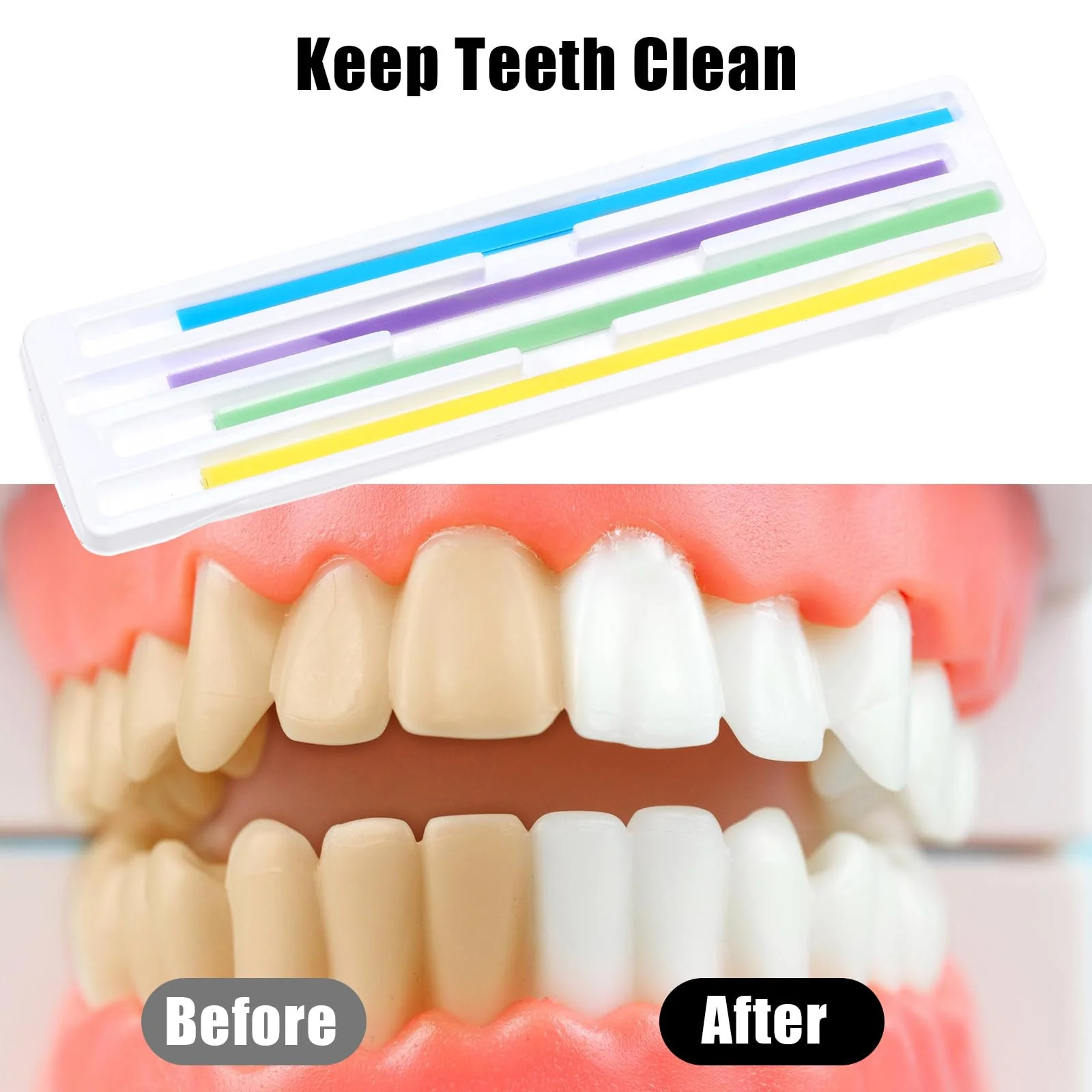 60 Pcs Dental Polishing Strips Teeth Sanding Grinding Tool Universal Dental Abrasive Strips Teeth Polishing Finishing 4mm x 150mm Finishing Tooth File for Oral Care Cleaning Gloss Contouring 60 - Image 5
