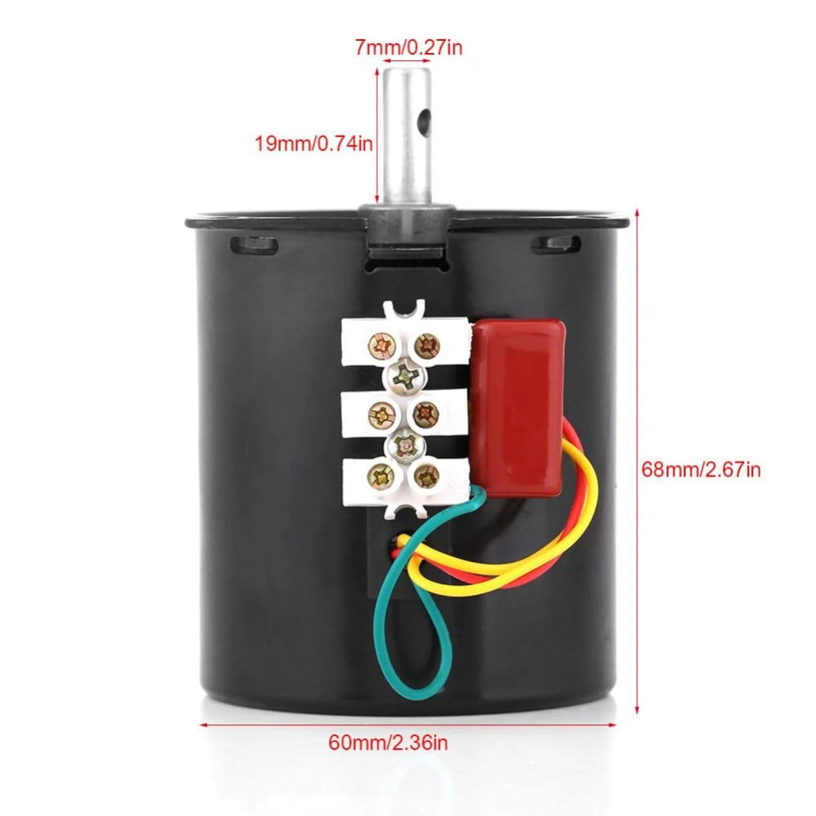 60KTYZ Synchronous Gear Motor AC 220V 2.5/20/30/110RPM CW/CCW Torque Direction Control 28W Reduction Motor (2.5RPM) 2.5RPM - Image 2