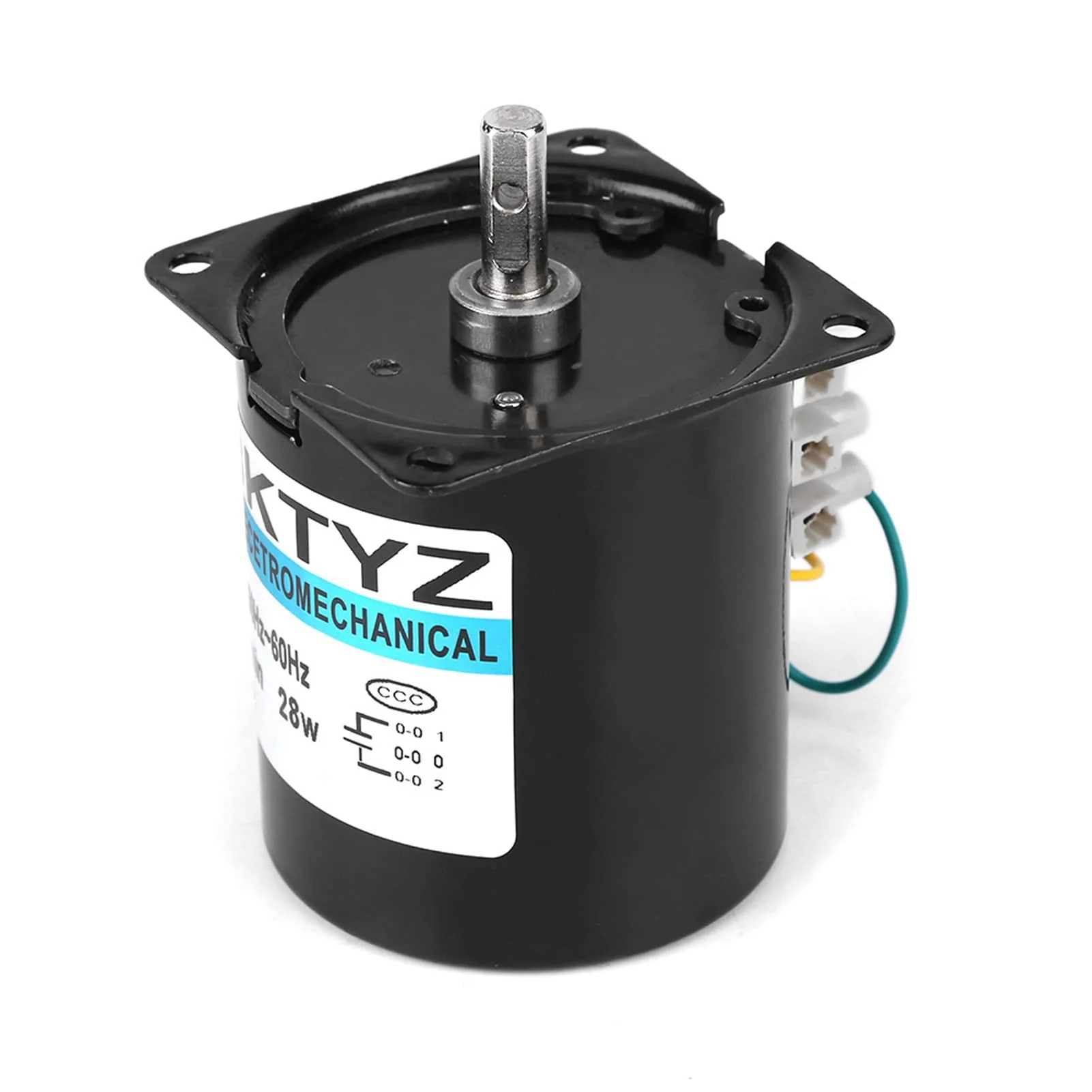 60KTYZ Synchronous Gear Motor AC 220V 2.5/20/30/110RPM CW/CCW Torque Direction Control 28W Reduction Motor (2.5RPM) 2.5RPM - Image 3