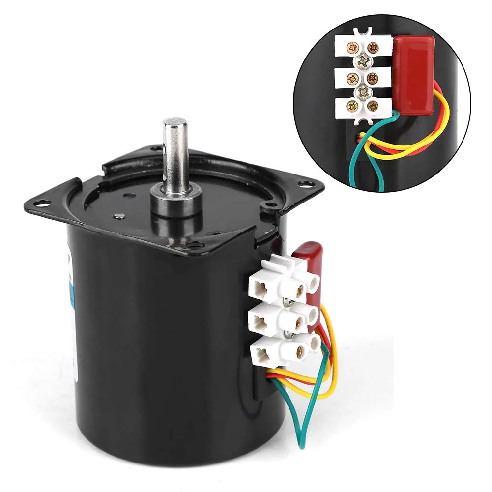 60KTYZ Synchronous Gear Motor AC 220V 2.5/20/30/110RPM CW/CCW Torque Direction Control 28W Reduction Motor (2.5RPM) 2.5RPM - Image 5