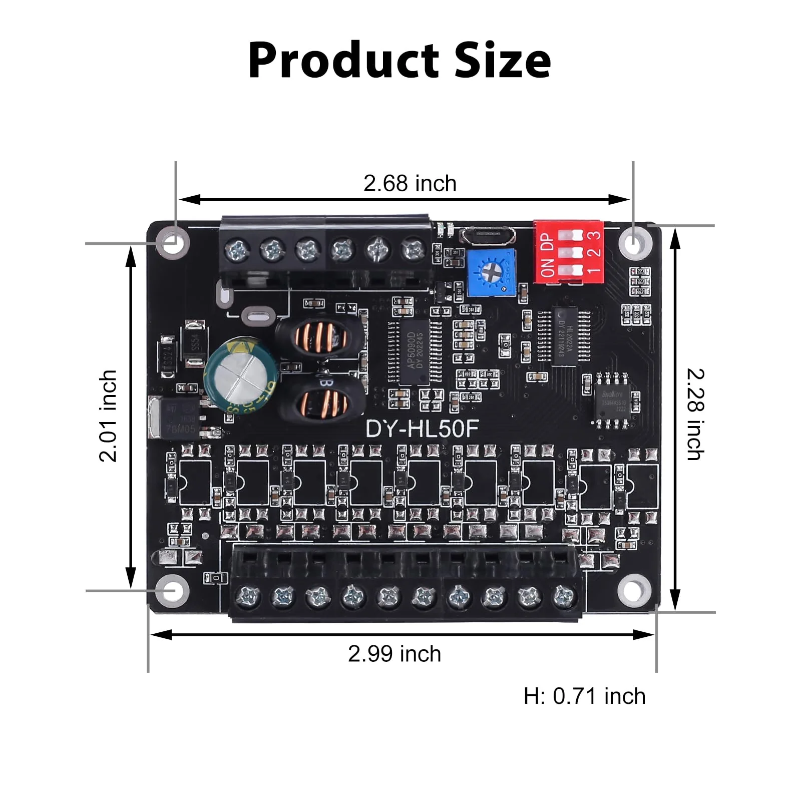 60W Voice Playback Module, PEMENOL DC 9-24V High Power Music Player Mp3 Trigger Amplifier 64Mbit Flash Storage Sound Board Support Sound and Light Alarm Present Electronics DIY 60W Biult-in Storage - Image 5