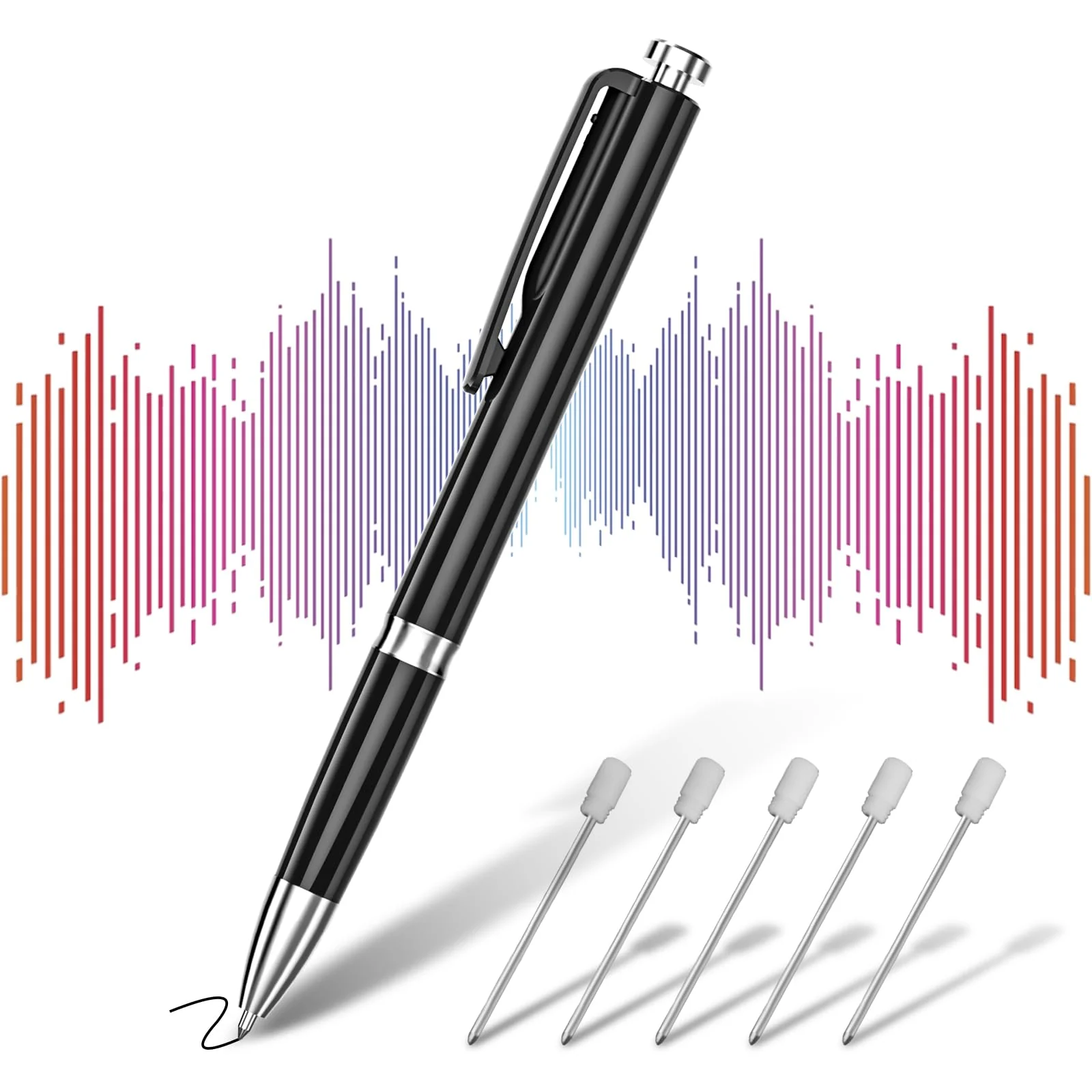 64GB Digital Voice Recorder - (4000 Hours) XIXITPY Voice Recorder with AI Noise Reduction, Voice Activated Recorder for Study Lecture Interview Course 64GB - Image 7