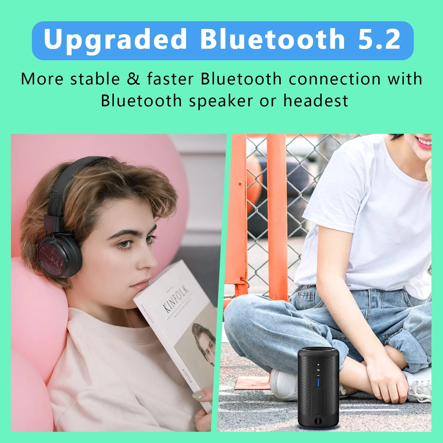 64GB MP3 Player with Bluetooth 5.2, AiMoonsa Music Player with Built-in HD Speaker, FM Radio, Voice Recorder, HiFi Sound, E-Book, Earphones Included Black - 64GB - Image 4