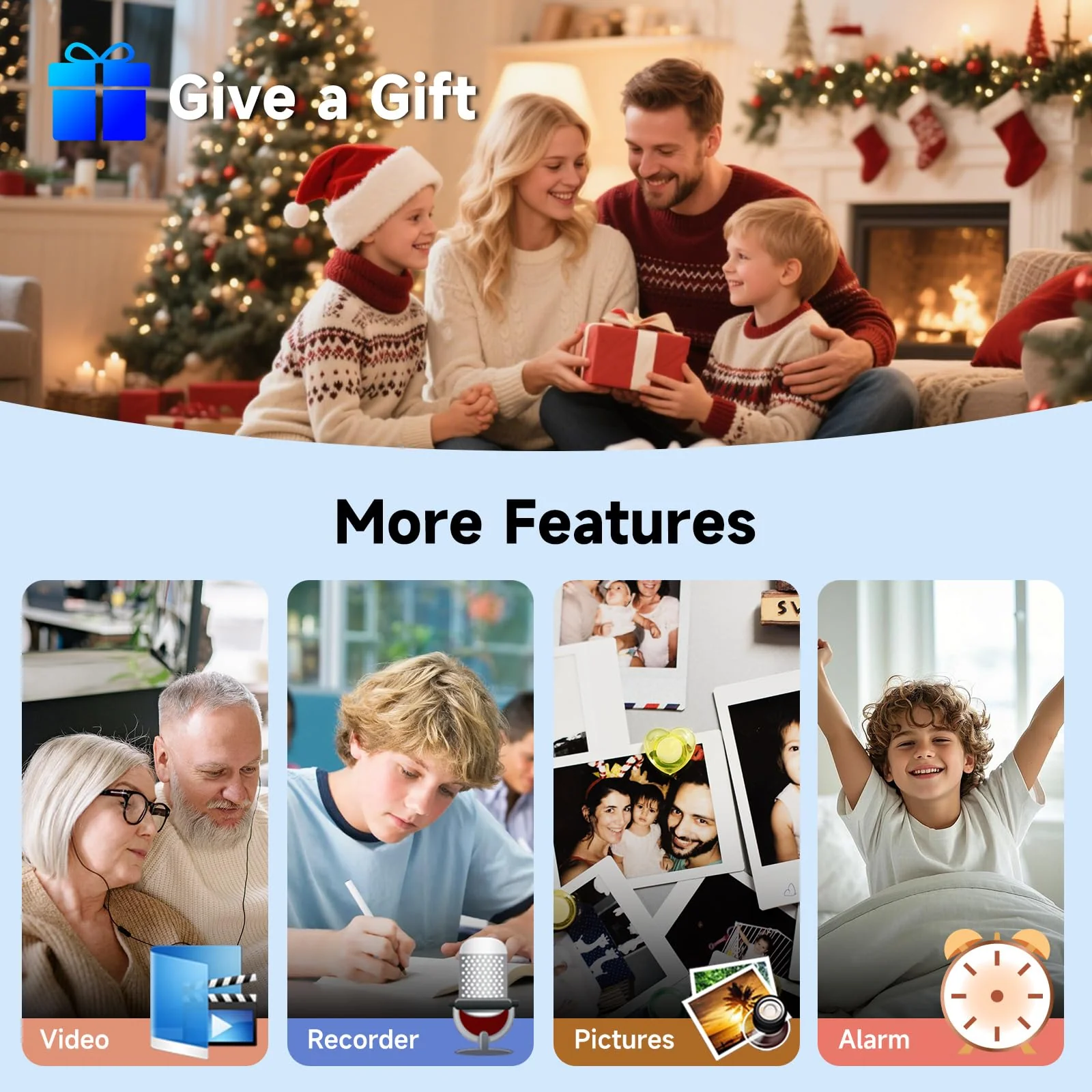 64GB MP3 Player with Bluetooth 5.3 Auto Reconnect, MP3 Music Player with Speaker, 1.8" Screen & Physical Buttons, Voice Recorder, FM Radio, 40H Battery Life, No WiFi, Support 128GB microSD Card Black - Image 8