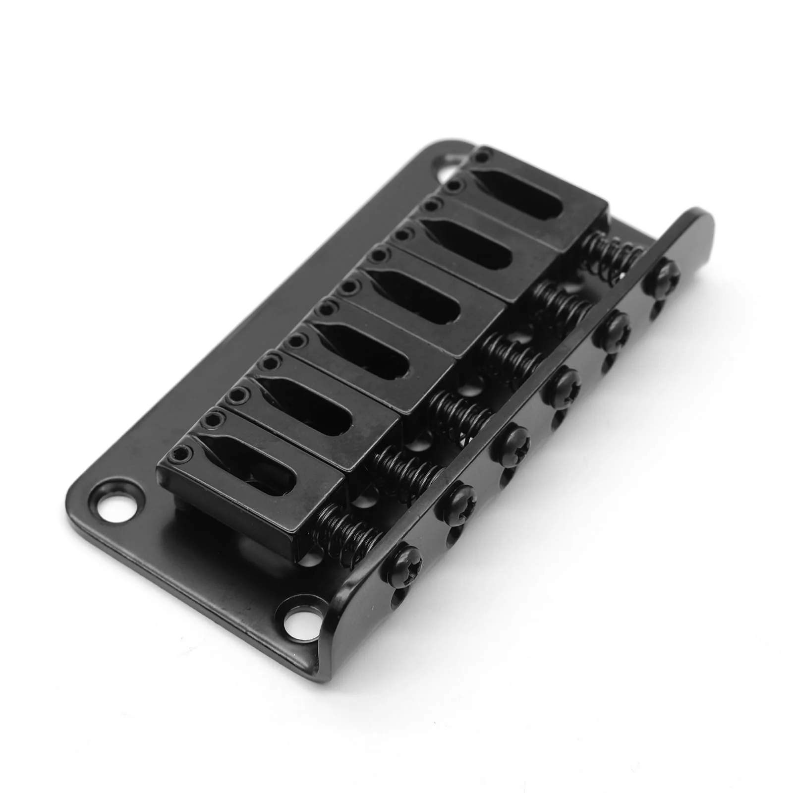 65MM Metal Fixed Hardtail Saddle Bridge Top Load Guitar Tailpiece For 6 string electric guitar or strat guitar (Black) Black - Image 3