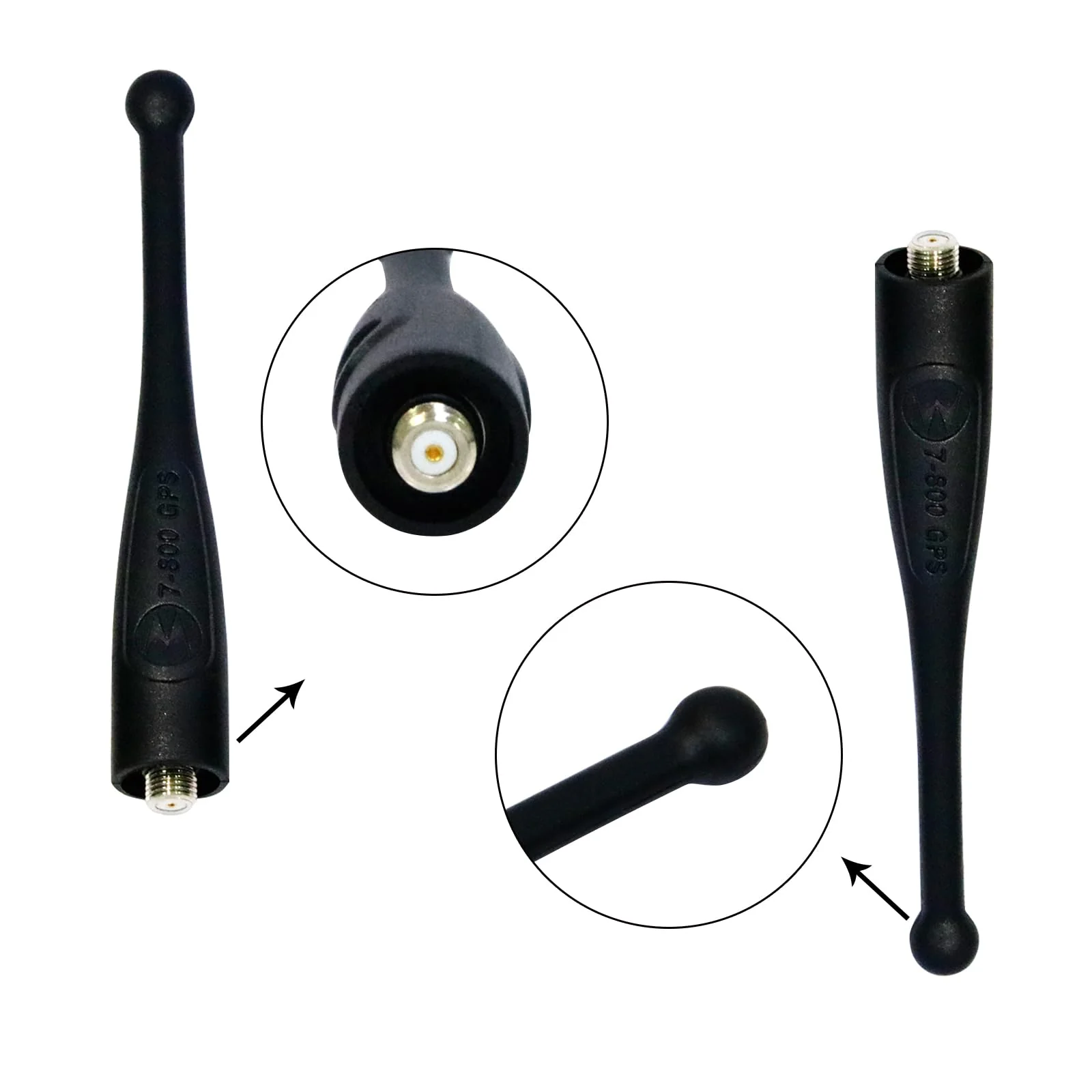 6Pack NAR6595A Stubby Antenna Compatible with Motorola APX & DP Series Radios - 4-Inch Short Antenna with GPS, Compatible with APX6000, APX7000, APX4000, DP3400, DP4400, DP4600 - Image 5