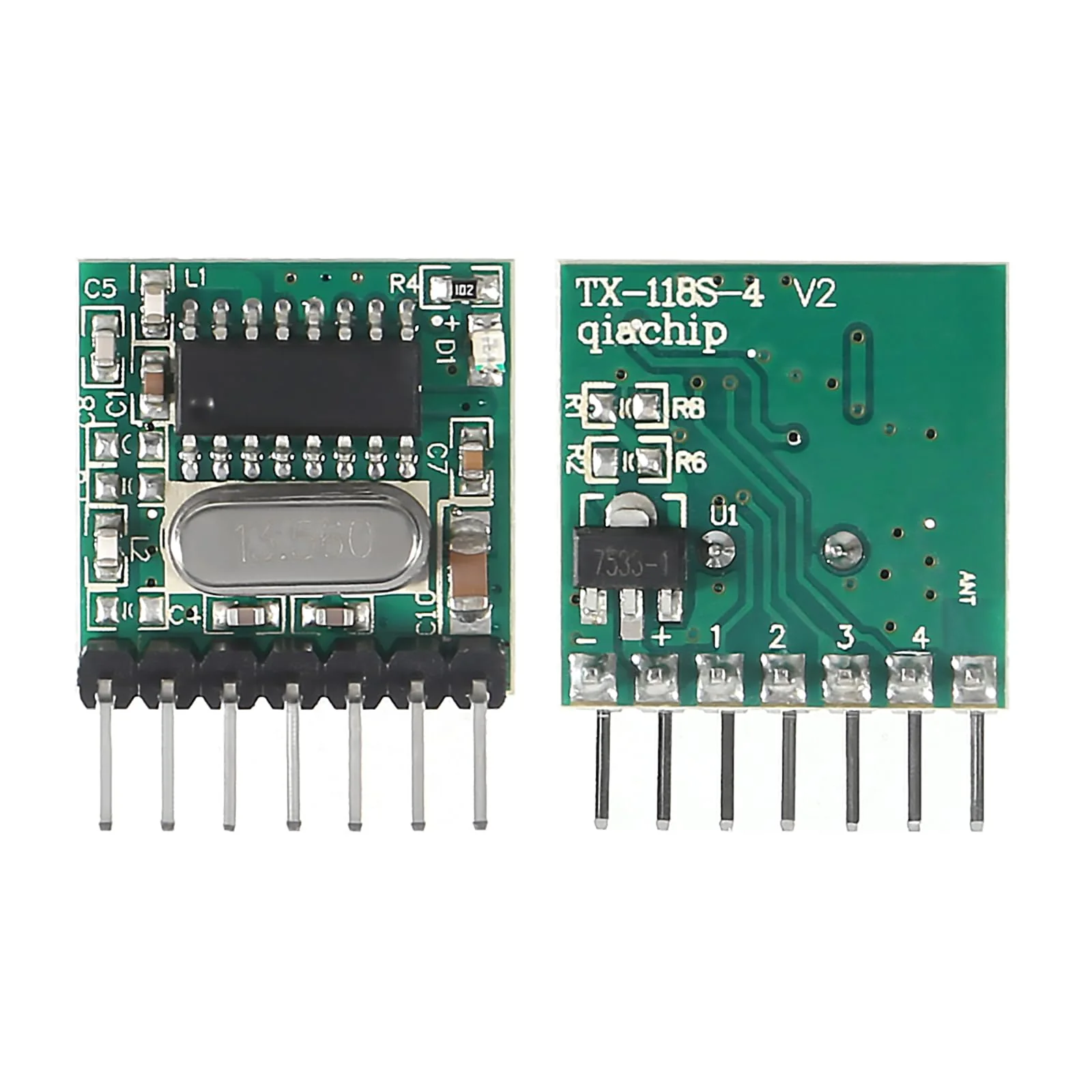 6pcs 433mhz Wireless RF Transmitter and Receiver Wireless 4 Channel Output Link Kit with 1527 Learning Code for Remote Control 433mhz RF 4 Channel - Image 2