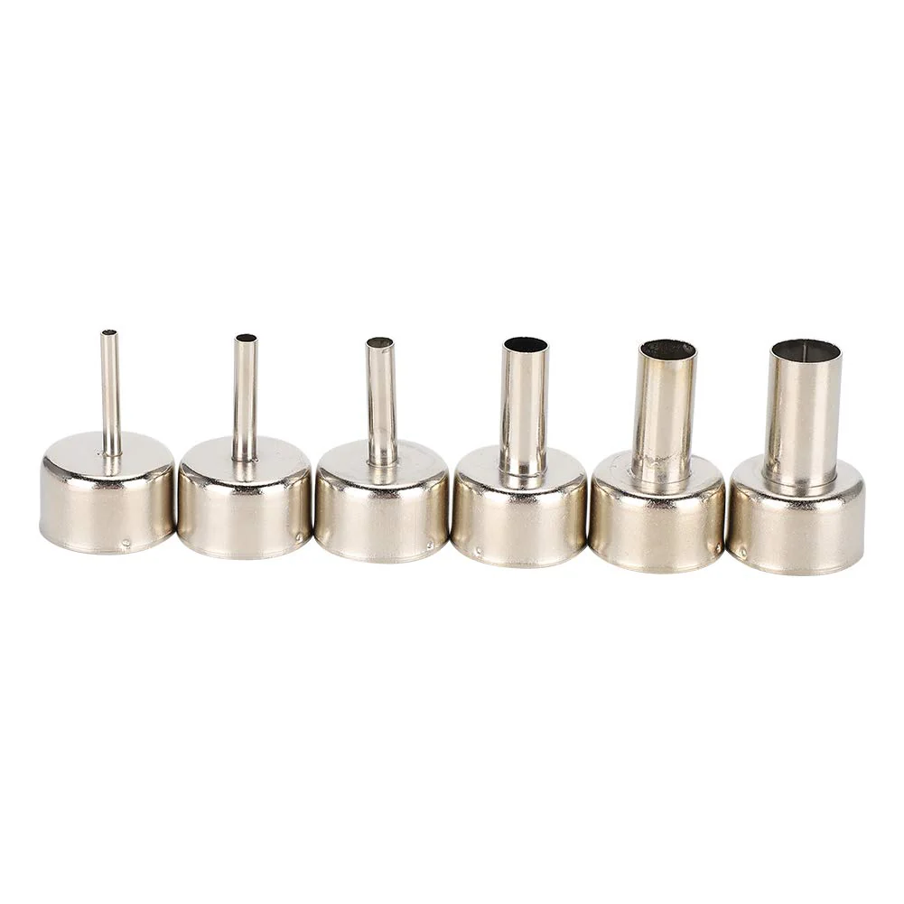 6pcs Hot Air Gun Nozzle 858 Heat Gun SMD Rework Station Accessory 3/4/5/8/10/12mm,Hot Air Gun Nozzle Satisfy Various Soldering and Repair Requirement. - Image 7