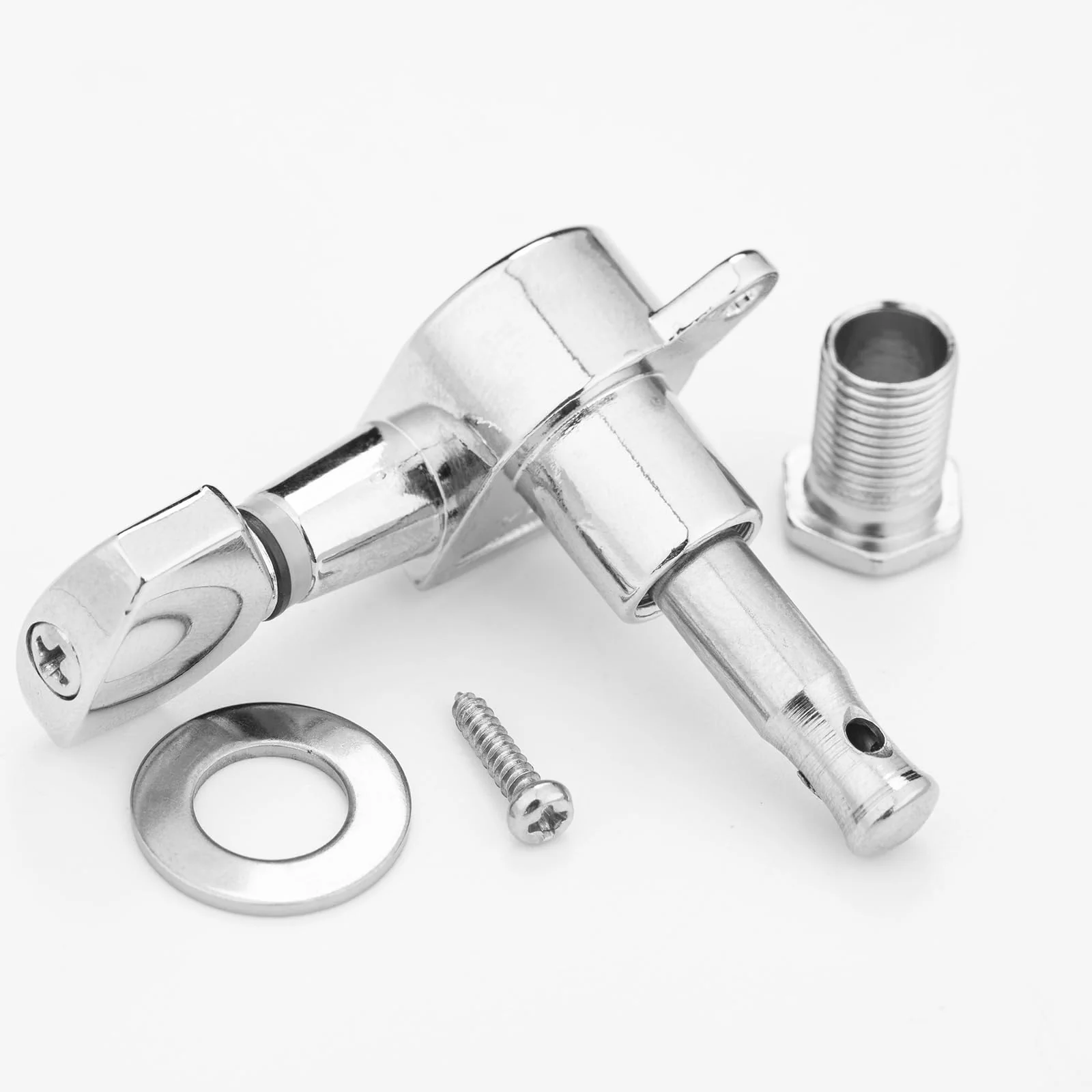 6Pcs Left Hand Sealed Guitar Tuner Pegs,Big Square Electric Guitar String Tuning Pegs Keys Machine Heads for Fender Strat Stratocaster Tele Telecaster/Electric Guitar (Silver) Silver - Image 7