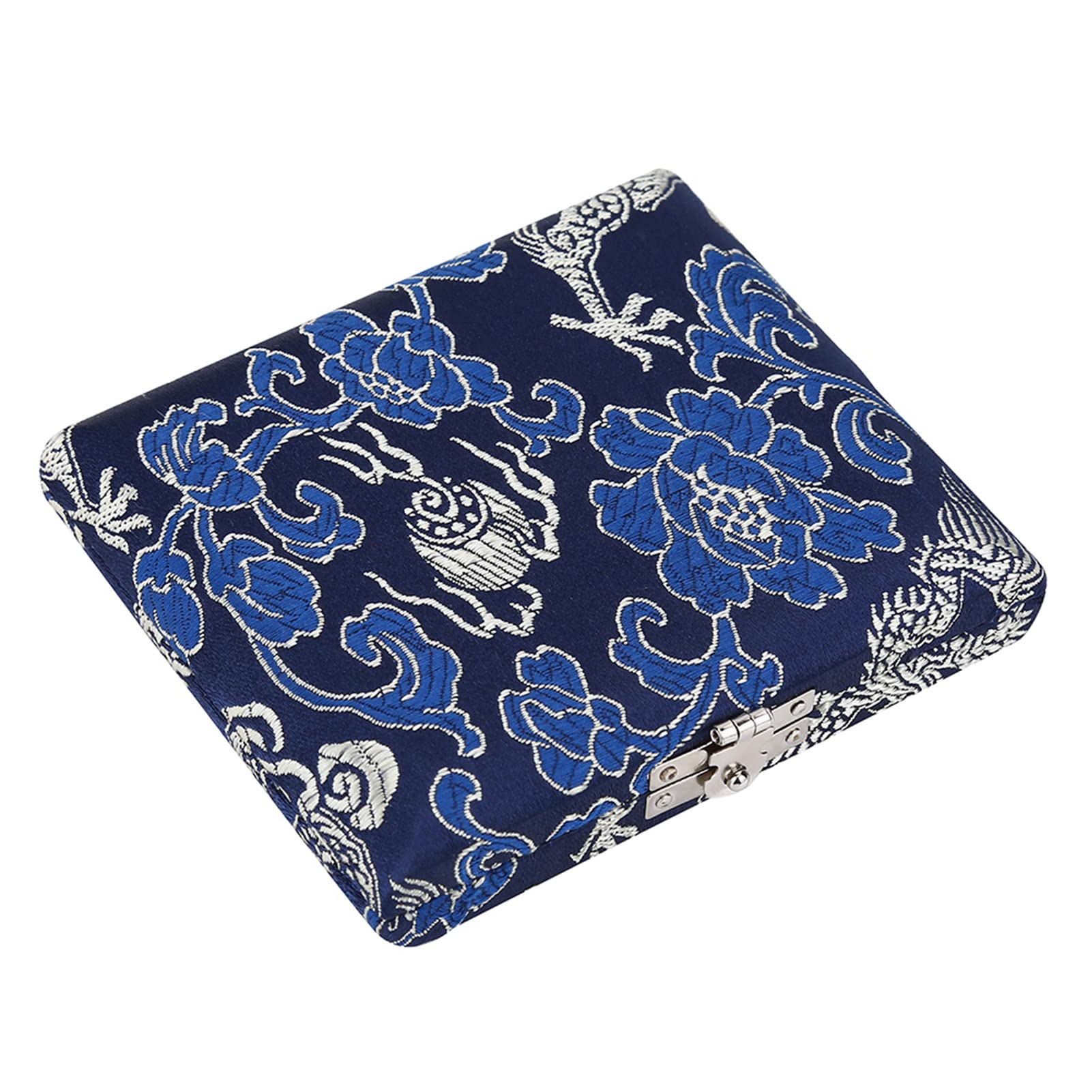 6pcs Oboe Reeds Case, Portable Wooden Silk Cloth Cover Case Holder Storage Box for Oboe Equipment (Blue) - Image 2
