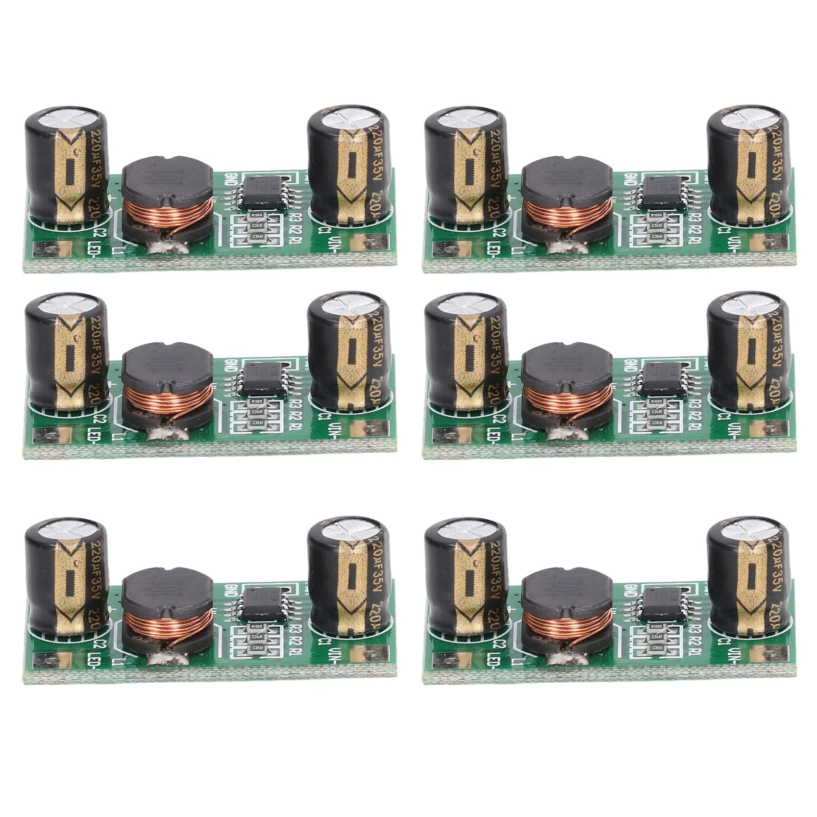 6pcs PWM Dimmable LED Driver Module 700mA Constant Current Controller DC 5-35V Input Voltage for 2W/3W LED Modules, Default - Image 9