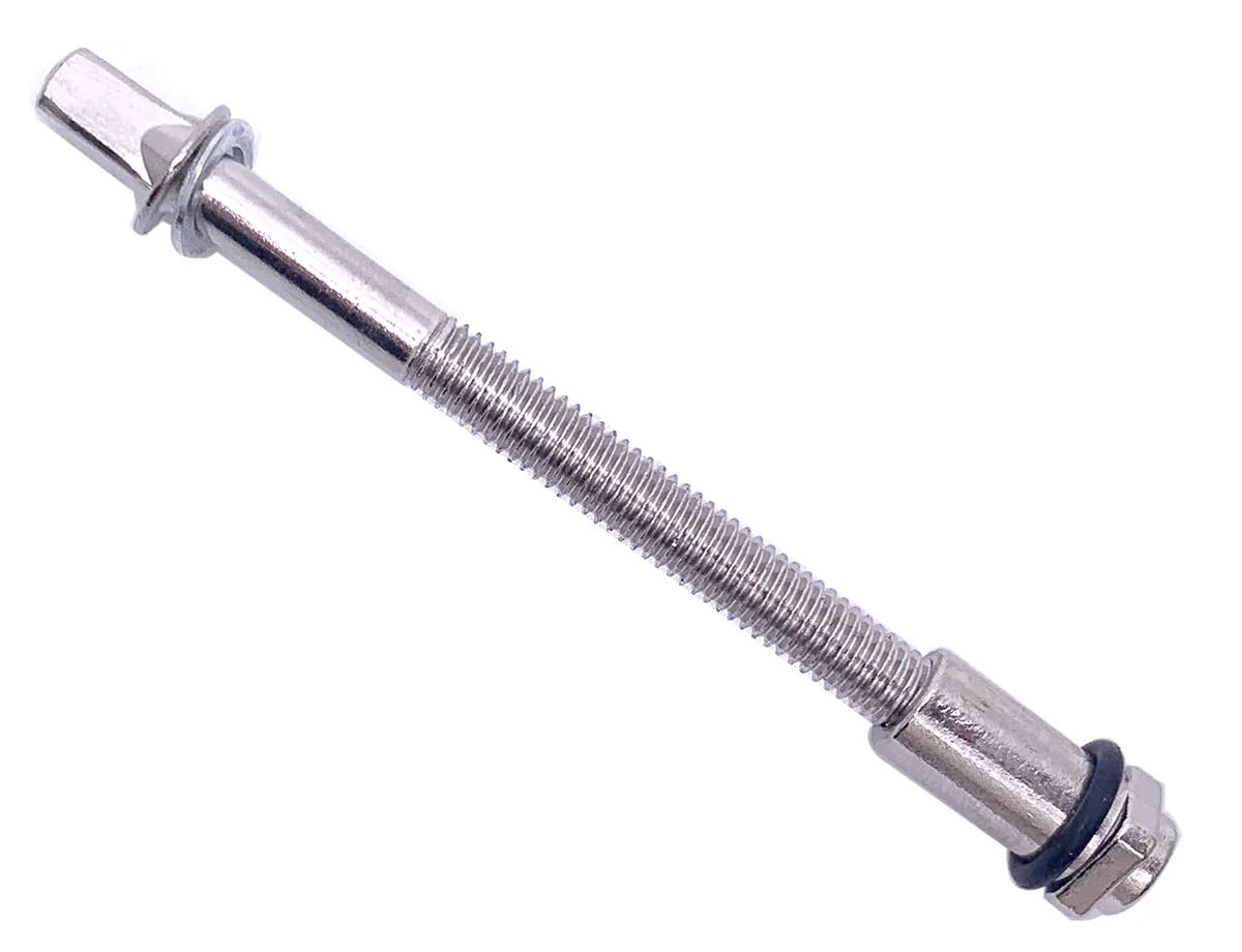 6Pcs Tension Rods Screw with Lug Nuts & O-Rings for Drum Set Parts Hardware M6 x 2-1/2Inch(60mm) 60mm - Image 3