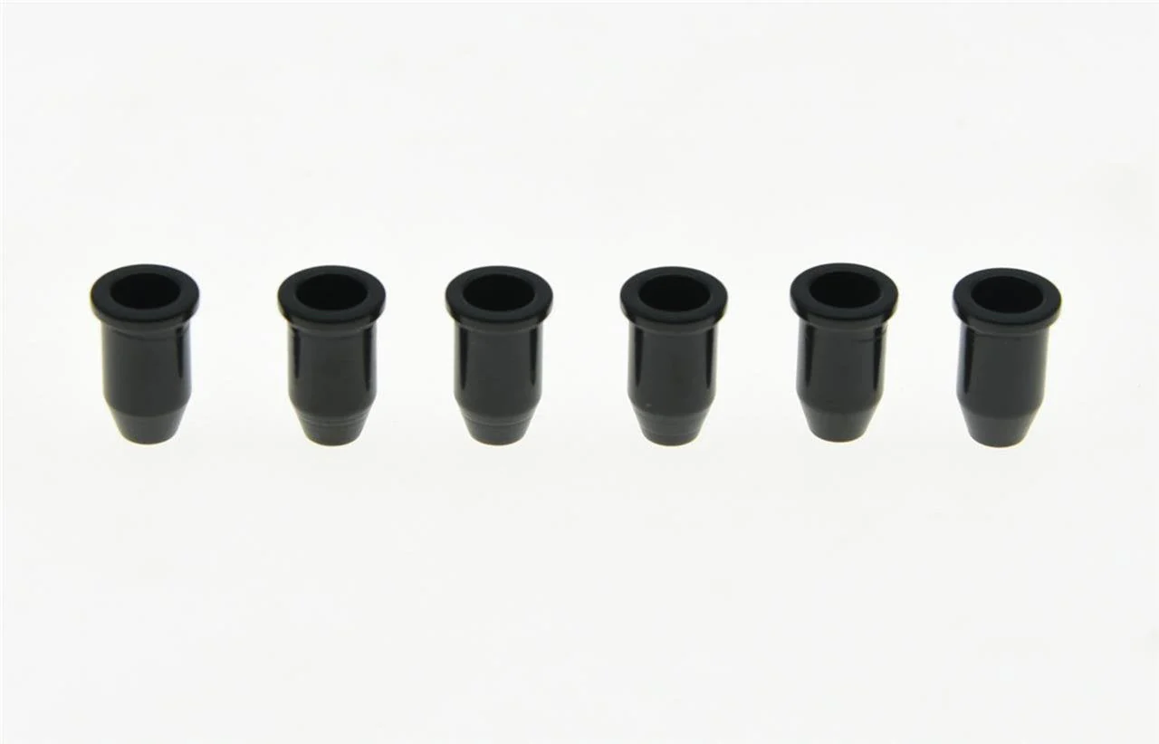 6x Black Guitar String Through Body Ferrule 1/4"(6.35mm) String Ferrules for Telecaster/Tele Guitar - Image 2