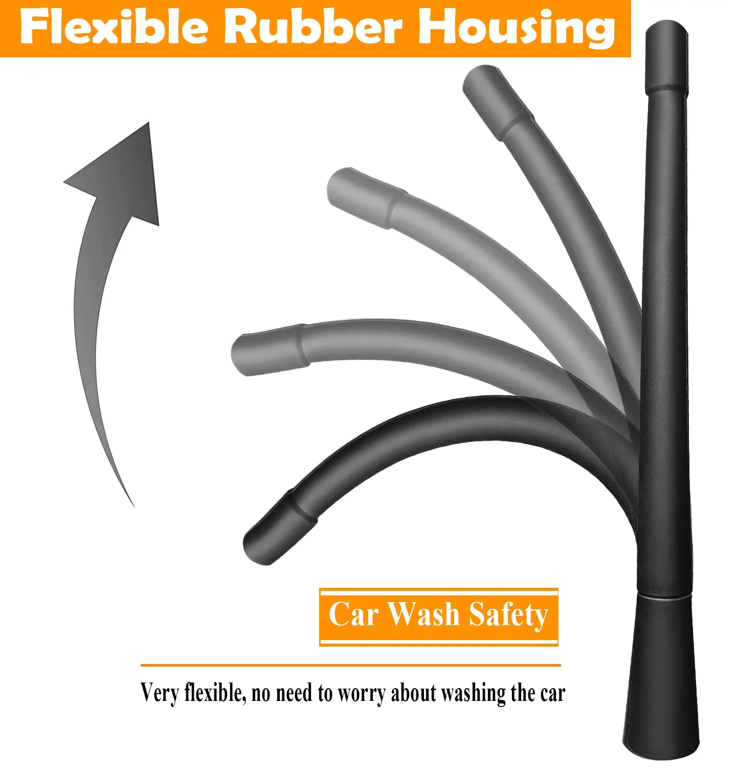 7 Inch Antenna Replacement for GMC Canyon (2015-2022), GMC Canyon Antenna, Flexible Rubber Antenna Mast - Image 4