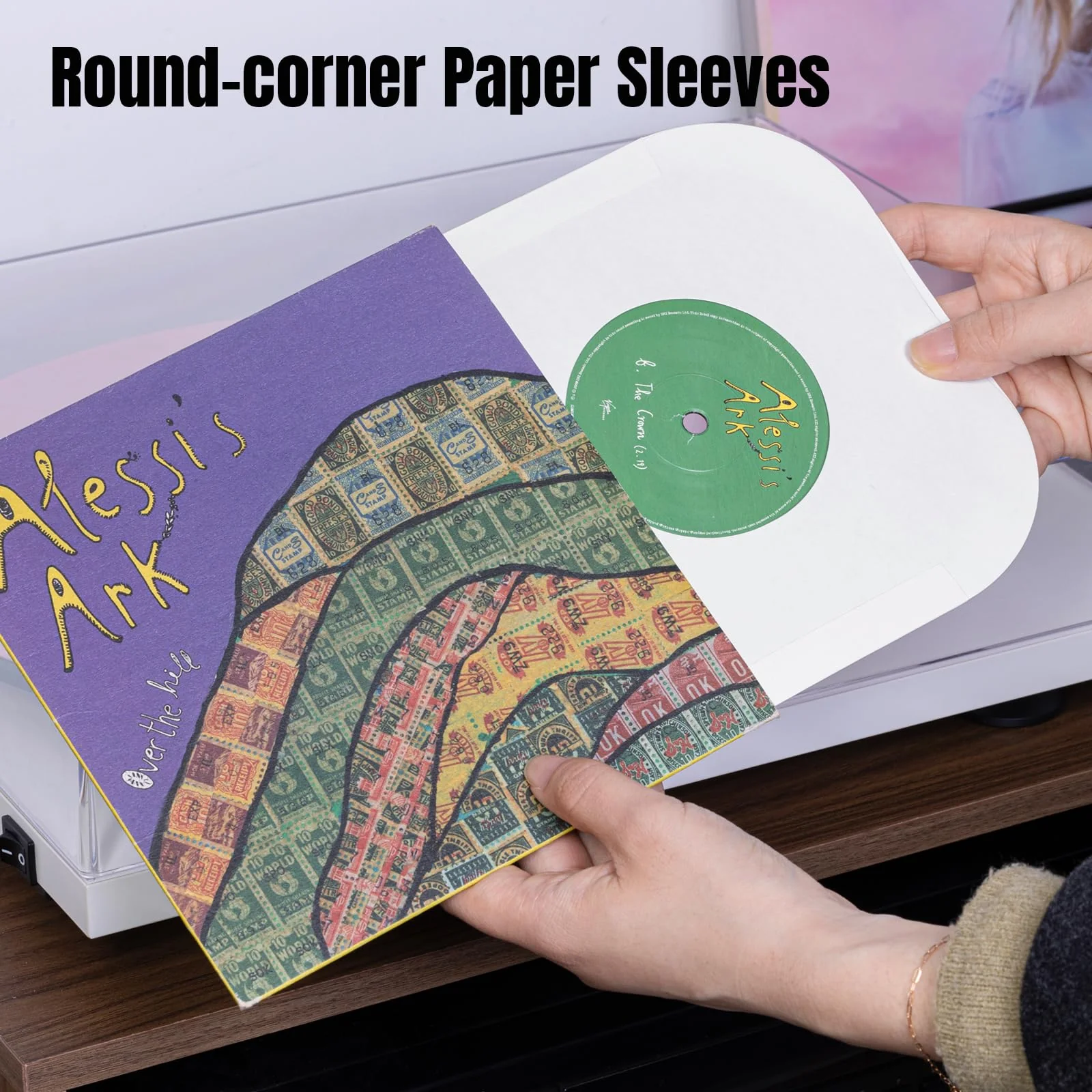 7 Inches Record Inner Sleeves, 40 Pack Acid-Free Paper Vinyl Record Inner Protective Sleeves for 7" EP Vinyl Records, White - Image 4