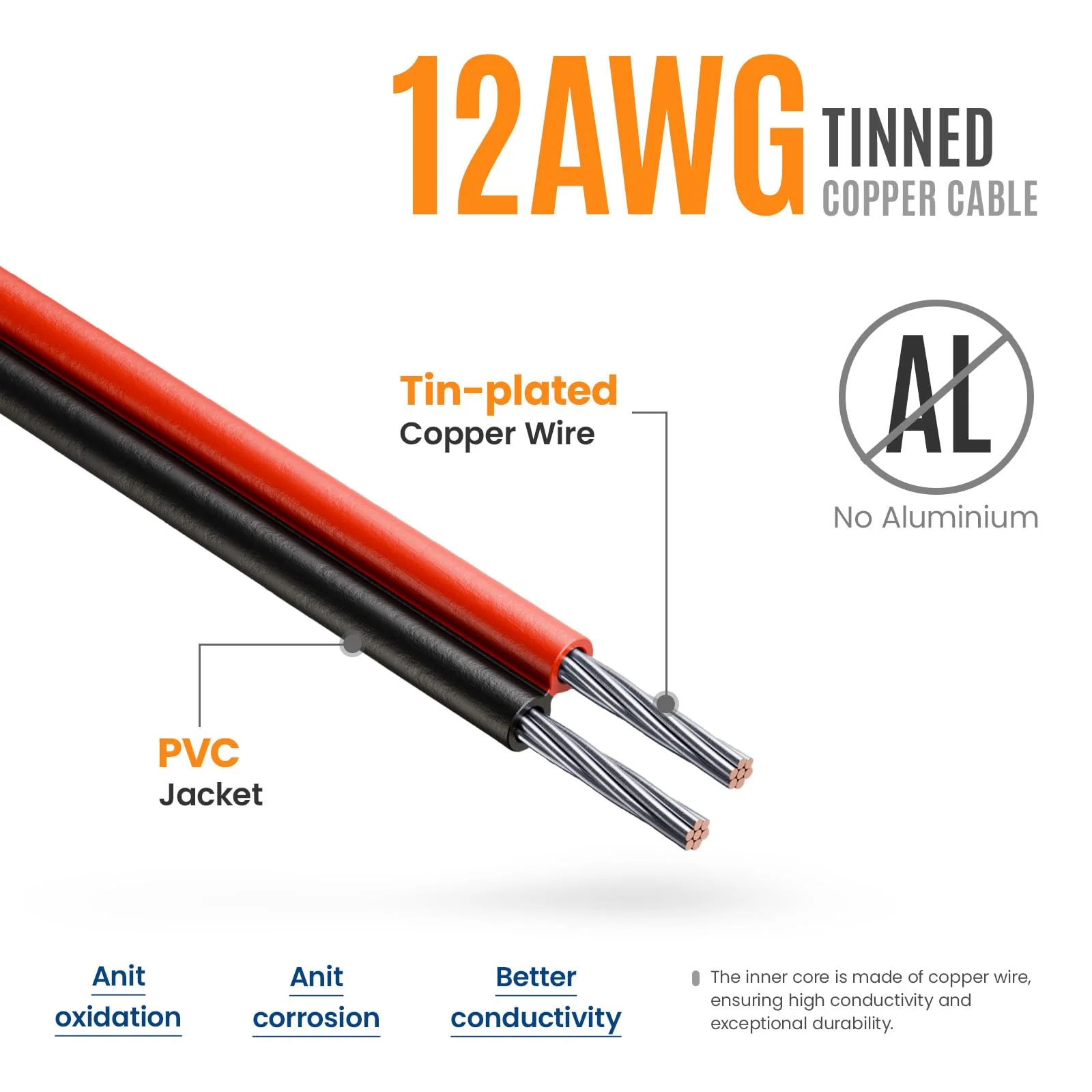 7 Pin Trailer Plug to SAE Connector Adapter - Heavy Duty 10AWG 7 Pin Trailer Cables 1/2/3ft Waterproof Trailer Plug Adapter for RV, Truck, Marine 12V Devices (2Pack, 2ft) 2 - Image 7