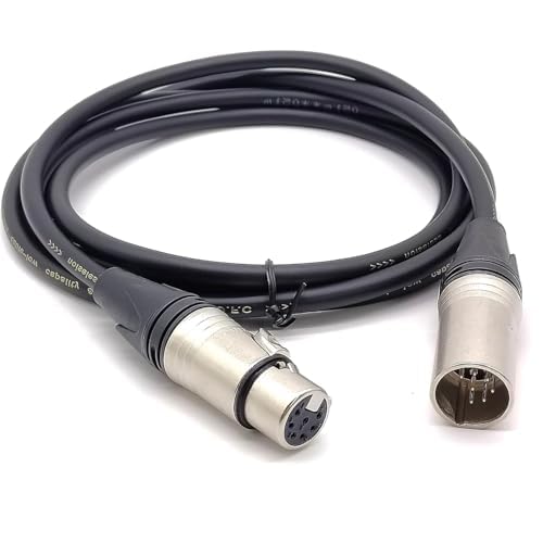 7 Pin XLR Connector Cable, XLR Microphone Cable, Balanced Male to Female Mic Audio Cable for Microphone and Audio Interface Compatible with All Tube mic (3 Meter/10Ft) XLR Connector Cable-3 Meter - Image 6
