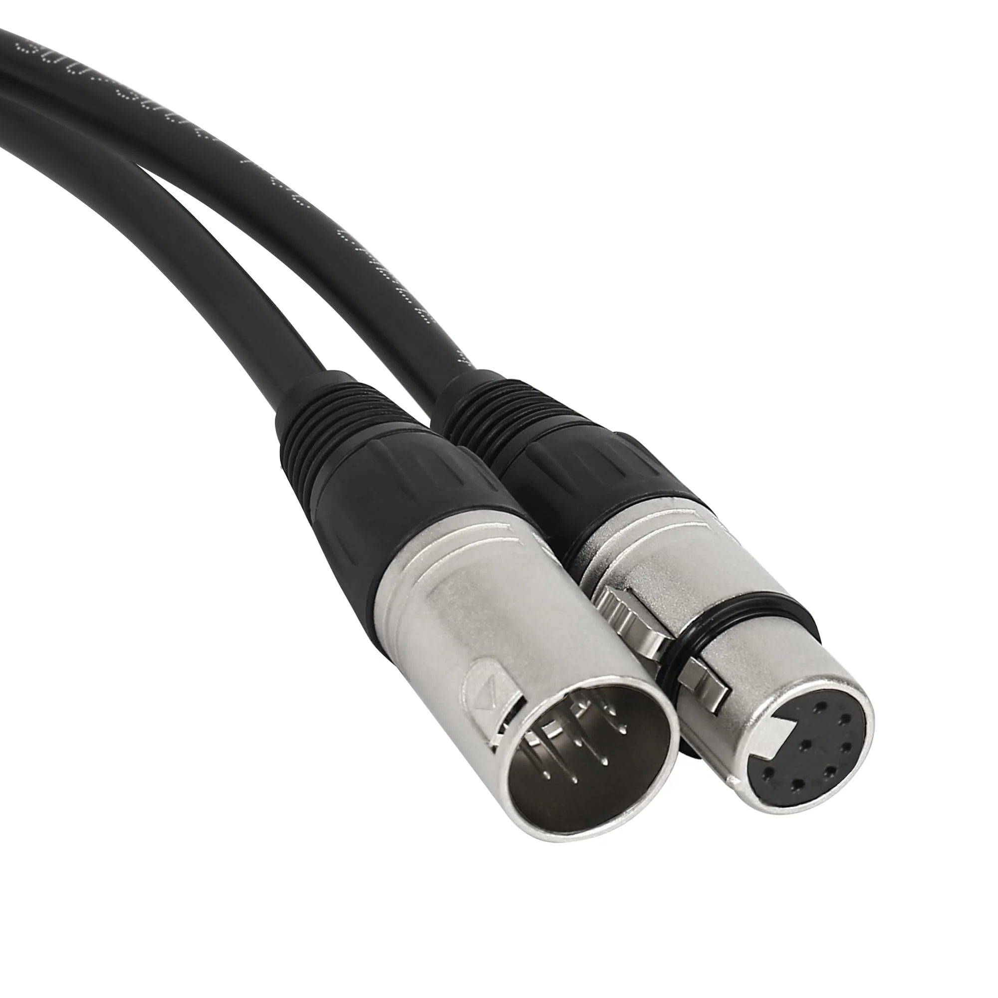 7 Pin XLR Male to Female Cable, 9.84FT Balanced Audio Extension Cord, Straight Plug XLR Connector for Sound Equipment, Mixer, Studio Recording Use 9.84 ft - Image 2