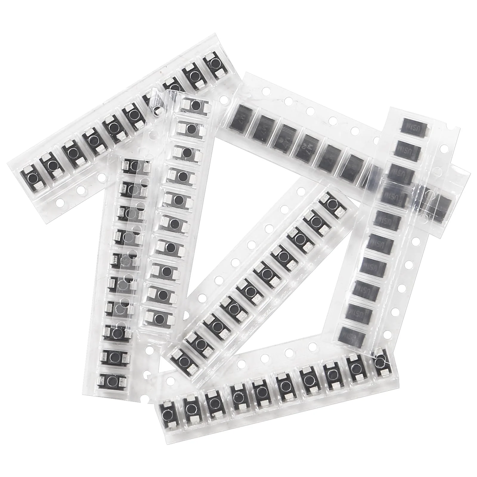 7 Values of Diodes 70PCS SMA M1 M4 M7 SS14 SS34 US1M RS1M SMD Fast Switching Schottky Rectifier Diode Assortment Set Electronic Components Assortment Set 7 values SMA M1 series - Image 3