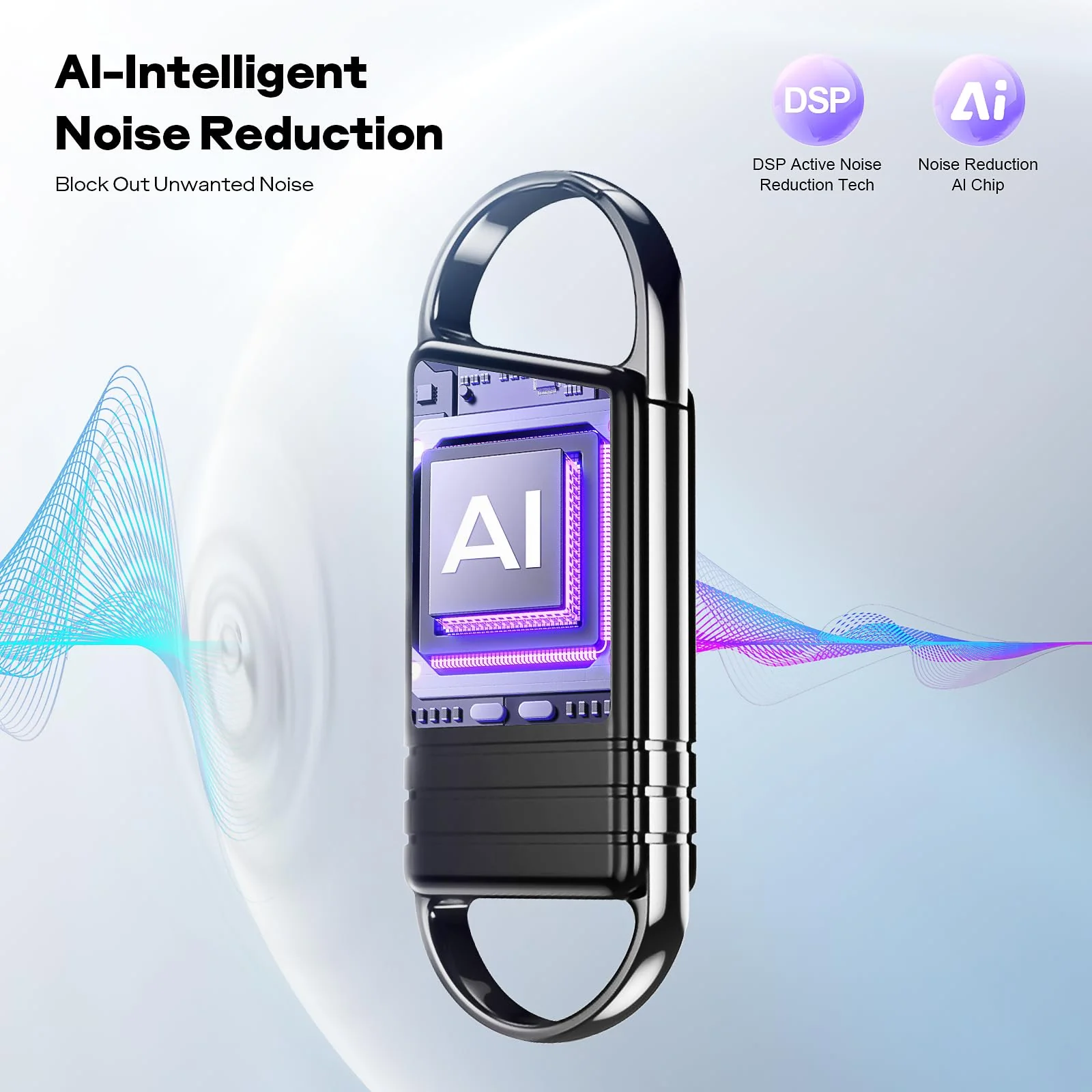 72GB Digital Voice Recorder - Xelarvex Voice Activated Recorder AI-Intelligent Noise Reduction, 4800 Hours Recording Device, Audio Recorder for Lectures/Interviews/Meetings 72GB - Image 3
