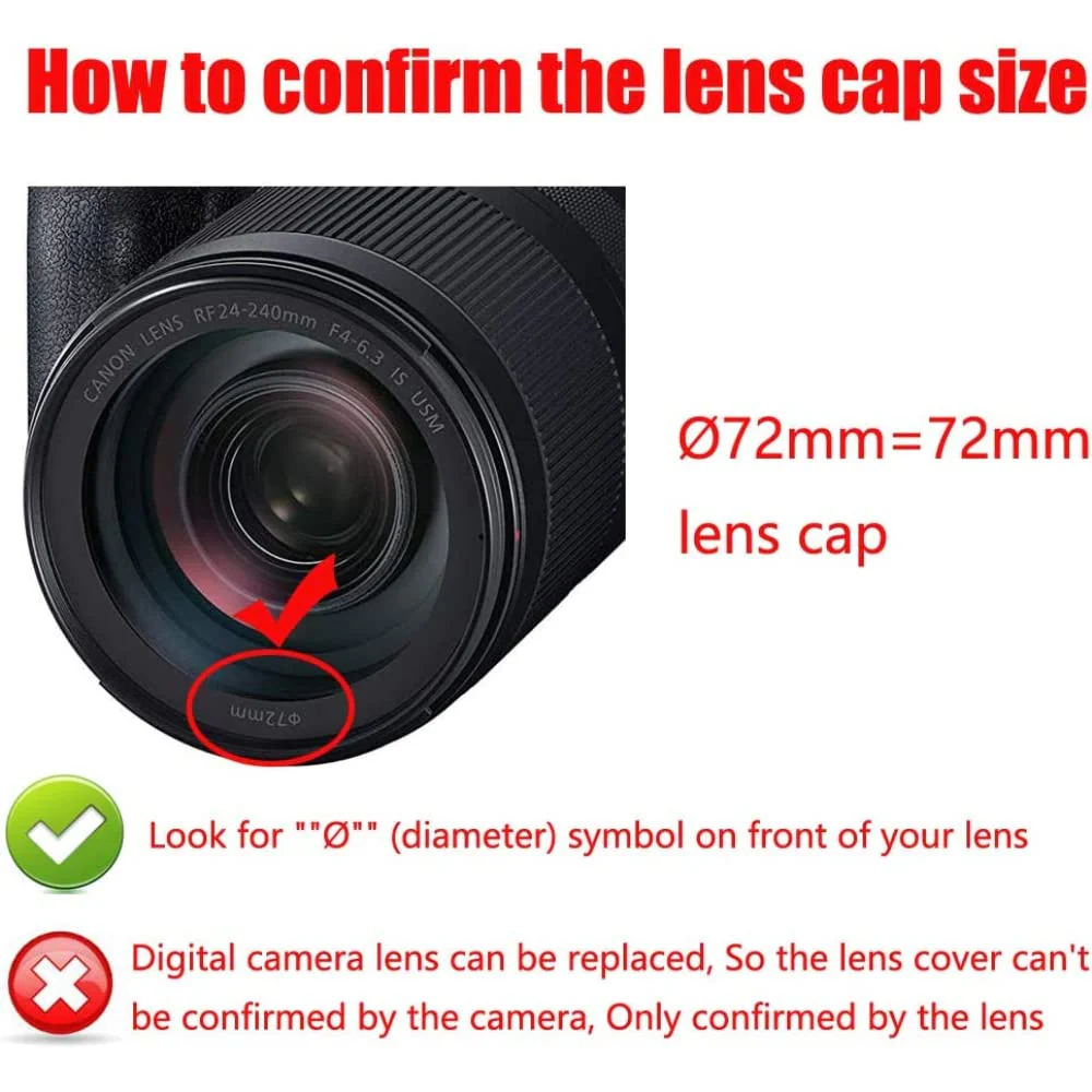 || 72mm Lens Cap for Tamron 18-400mm f/3.5-6.3 Di II VC HLD Lens, Tamron 18-400mm f/3.5-6.3 Di II VC HLD and More Ø72 mm Lens Cap - Image 2