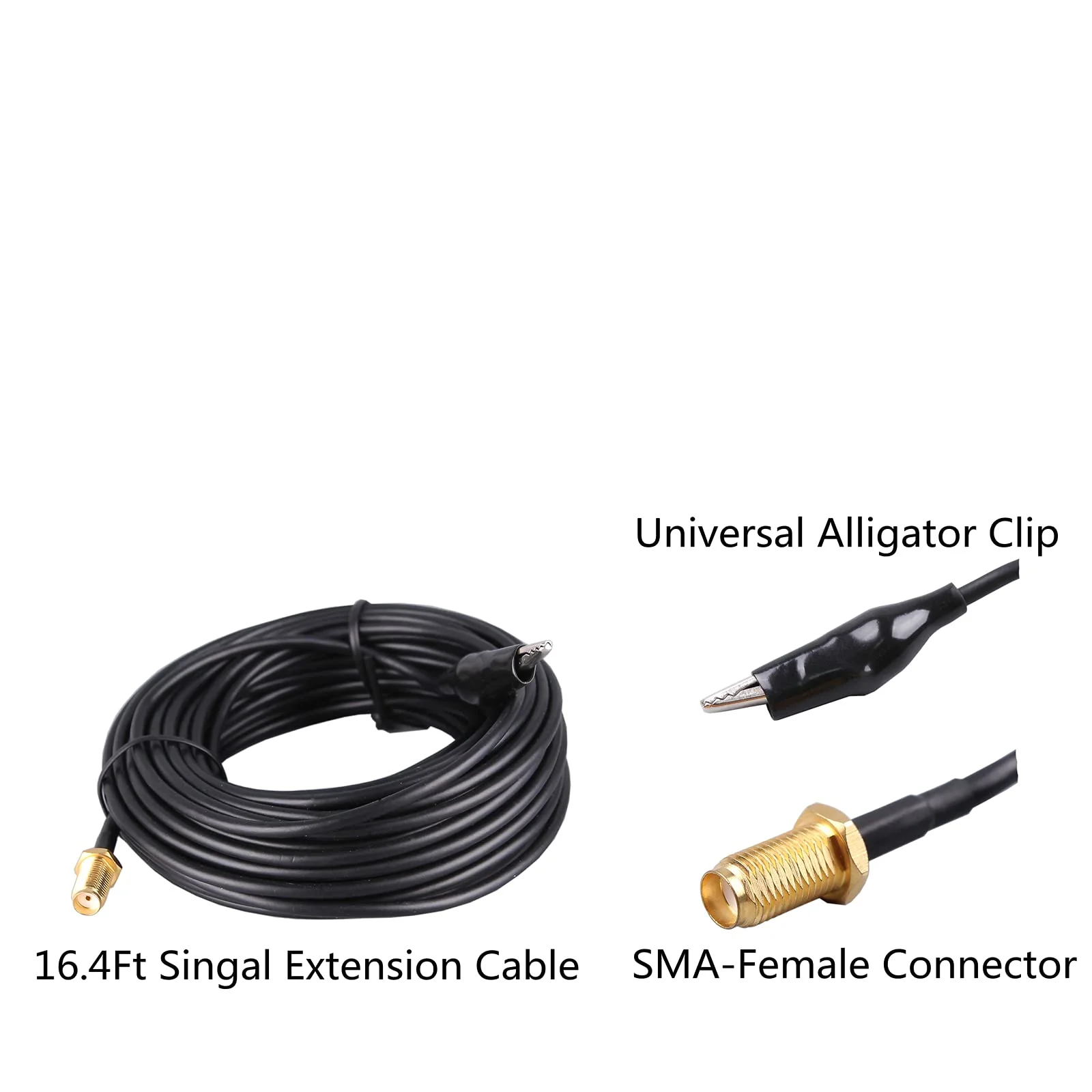 75 ohm FM Antenna, Outdoor FM Antenna WiFi Stereo TV Antenna Indoor, 1.5m SMA-Male Connector Magnetic Transmitter Antenna Cable, 16.4Ft Antenna Extension Cable with 6pcs Antenna Adapter - Image 9