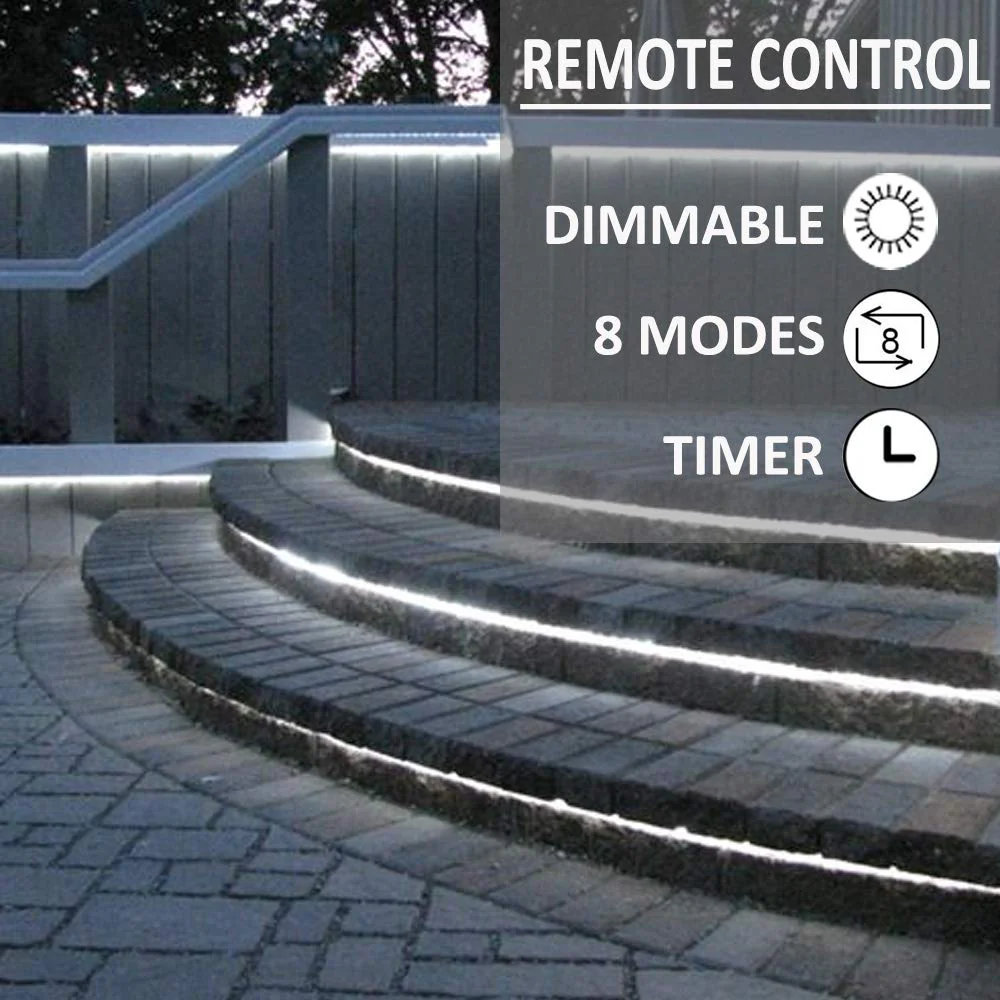 75ft Rope Lights Outside Cool White 280 LEDs with Remote Control, Waterproof Outdoor LED Tube Light with Timer, Rope Lighting for Christmas, Deck, Patio, Bedroom Indoor (Not Connectable) - Image 3