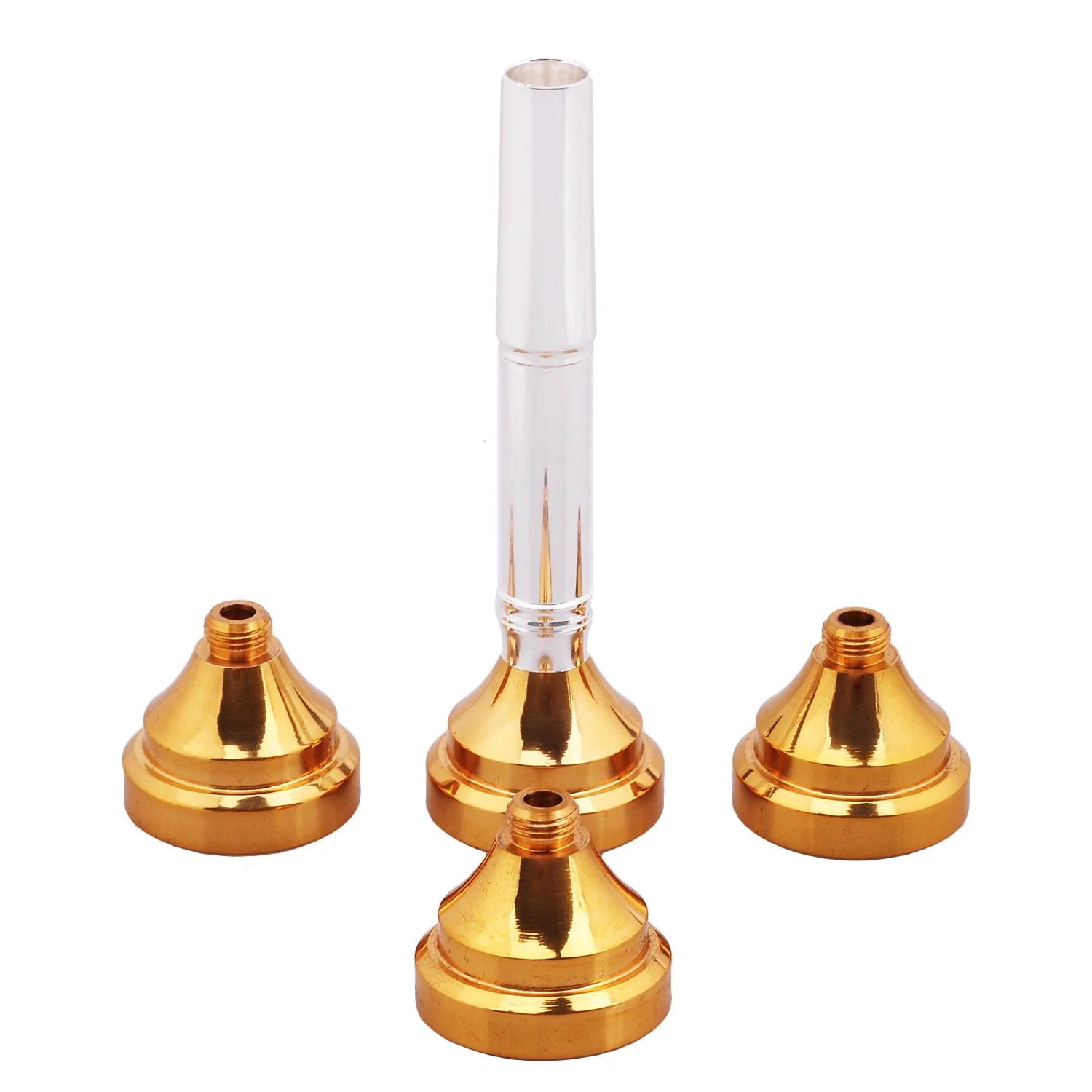 7c 5c 3c 1.5c Trumpet Mouthpiece with 4 Golden Mouthpiece Cups 7c 5c 3c 1.5c - Image 3