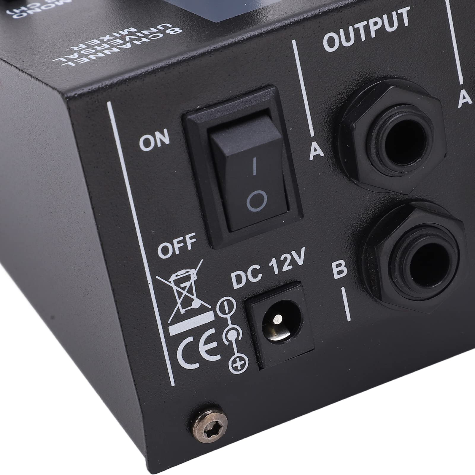 8 Channel Audio Mixer Low Noise Mono Stereo Input DC 12V 6.35mm Interface US Plug 110-240V Powered - Image 6