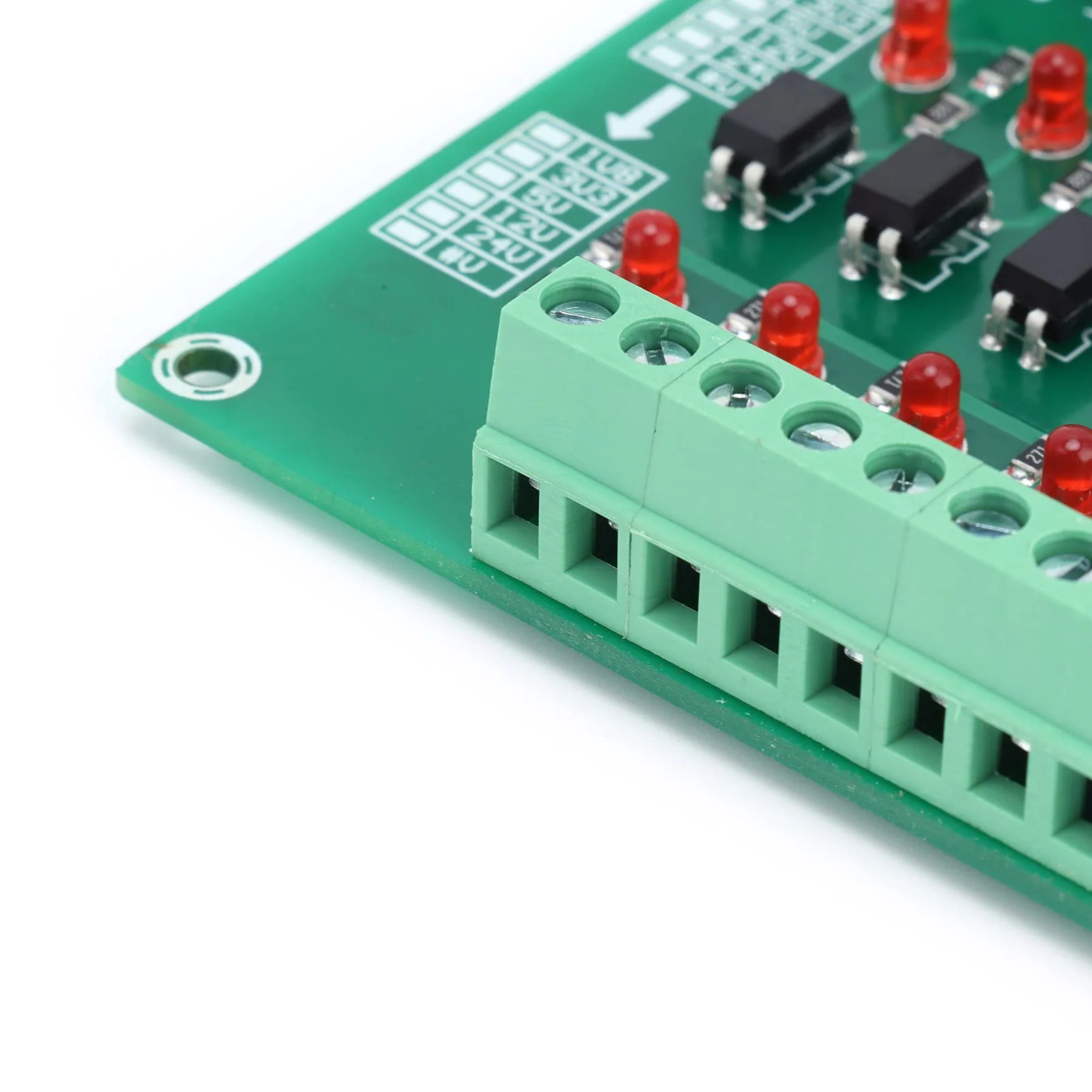 8 Channel Optocoupler, 12V to 3.3V Simple Operation Isolator Module for Single Chip Microcomputer Signal Isolation - Image 7