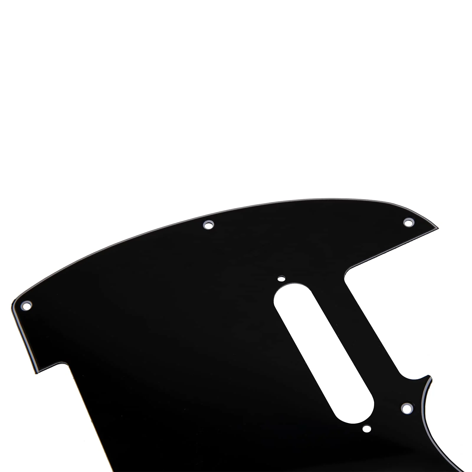 8 Hole Tele Guitar Pickguard Scratch Plate Compatible with USA/Mexican Fender Telecaster (3Ply Black) - Image 4