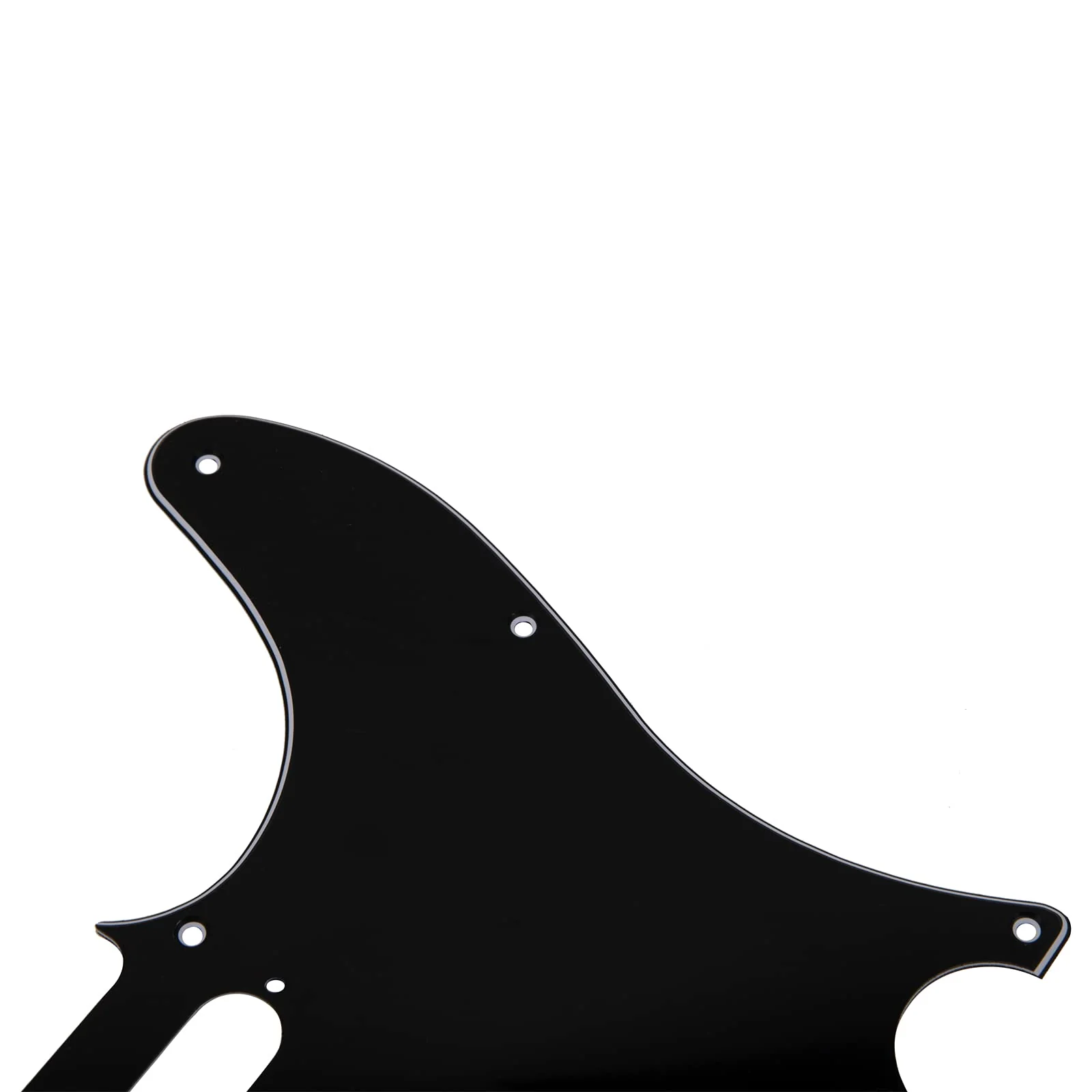 8 Hole Tele Guitar Pickguard Scratch Plate Compatible with USA/Mexican Fender Telecaster (3Ply Black) - Image 5