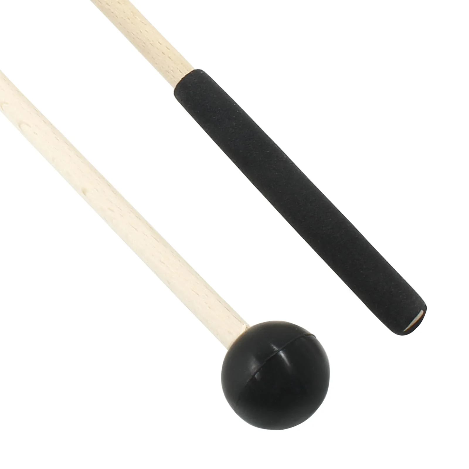 8 Inch Percussion Mallets Stick with Rubber Head and Handle,Wood Drum Mallets for Xylophone,Glockenspiel, Black - Image 4