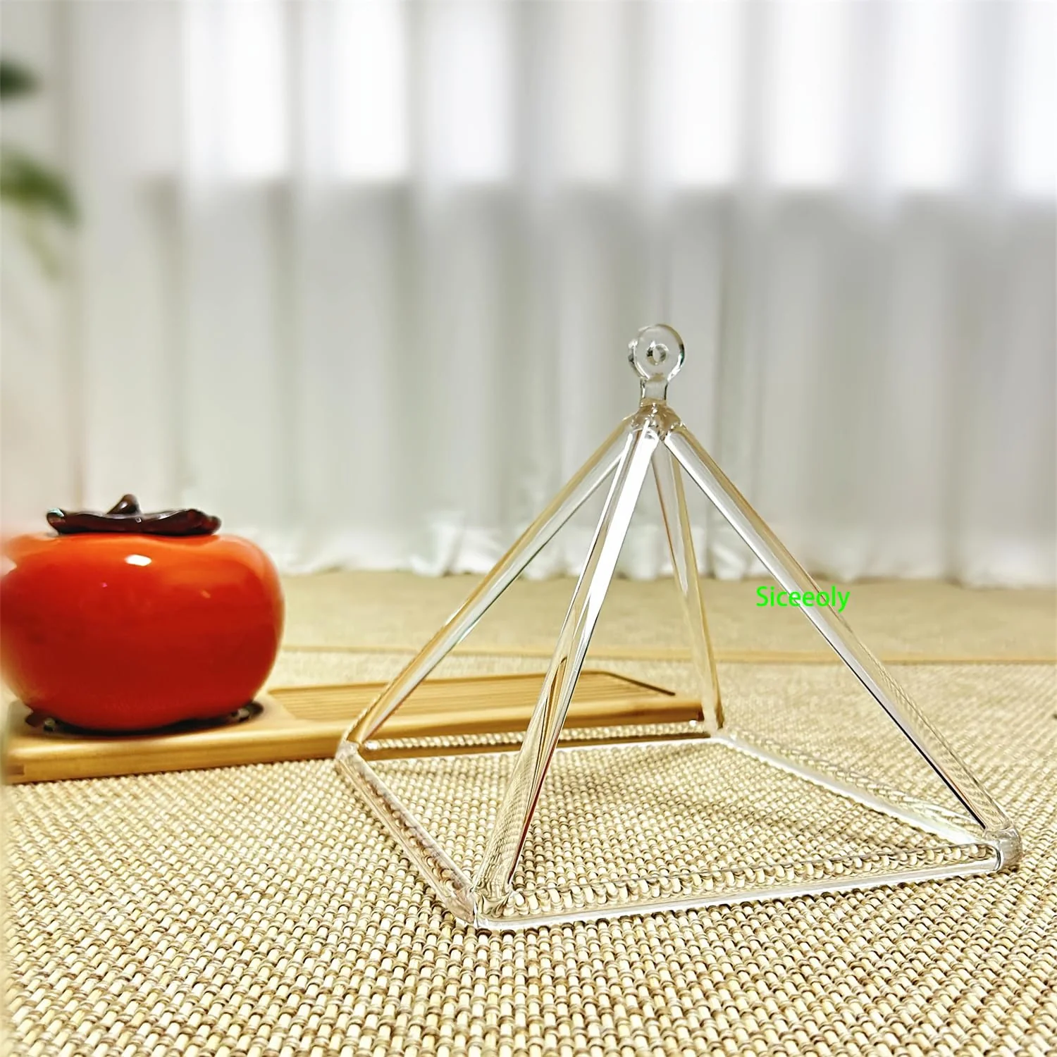 8 Inch Quartz Crystal Singing Pyramid Healing Musical Instrument For Sound Healing Meditation With Crystal Singing Bowl Striker 8 inch - Image 2