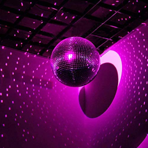 8" Mirror Disco Ball - Cool and Fun Hanging Party Disco Ball for Big Party Decorations, Party Design、Decorate (8 inch, Pink) 8 inch - Image 5
