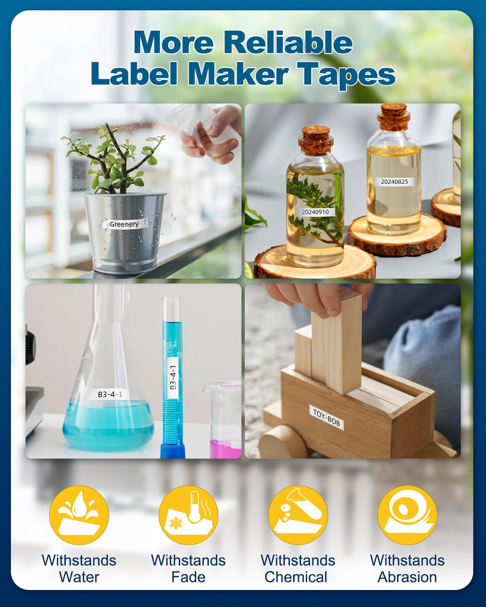 8 Pack Label Maker Tape 12mm 0.47 Laminated White Replacement for TZe-231 Brother Label Tape, AZe-231 Black on White Label Tape Compatible with Brother P Touch Label Maker PTD210 PTH110 PTD220 PTD400 8 - Image 4