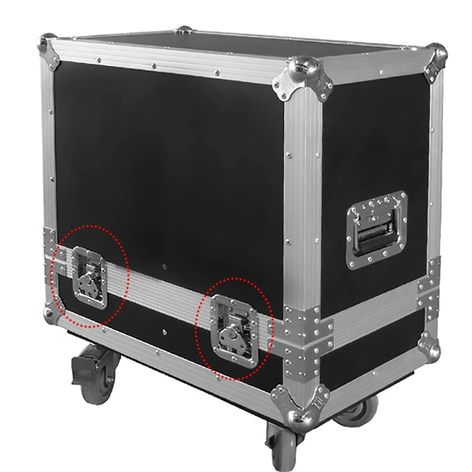 8 Pack Road Flight Case Spring Loaded Recessed, Small Butterfly Twist Latch with Padlockable Feature,125 Degree Openable for Flight Case, PA DJ Rack/Road Case - Image 4