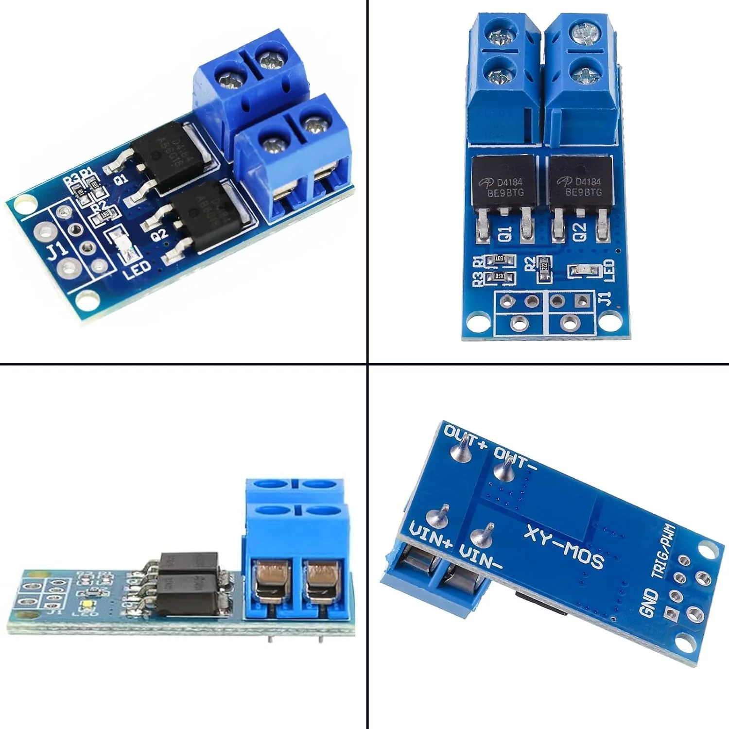 8 Pcs DC 5V-36V 400W FET Trigger Switch Drive Module Board Dual Mosfet Driver Module Dual High Performance Switching Driver Module PWM Controller Switch Panel Driver Module for Ar-duino - Image 4