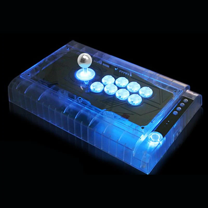 8 Pcs Original Qanba Illuminated Buttons Qanba Sanp In LED Buttons for DIY Cabinet Machine Arcade Machine 24MM/30MM (24MM, Clear Buttons+Blue Led) - Image 2