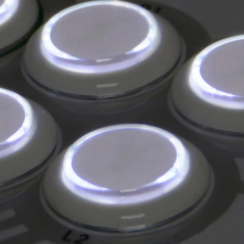 8 Pcs Original Qanba Illuminated Buttons Qanba Sanp In LED Buttons for DIY Cabinet Machine Arcade Machine 24MM/30MM (30MM, White Buttons+White LED) 30MM - Image 2