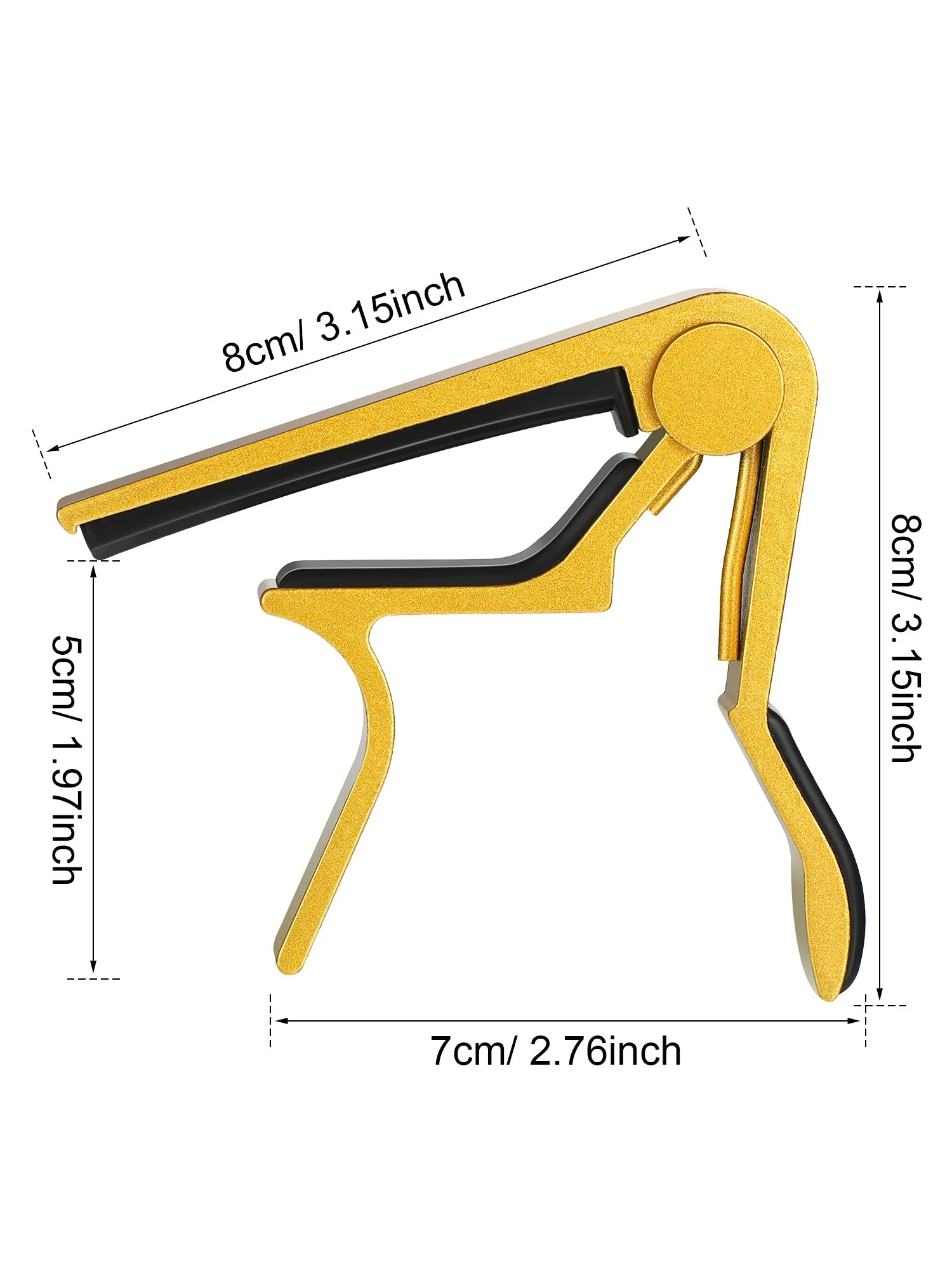 8 Pieces Guitar Capo Guitar Accessories Capo Aluminum Metal Universal Guitar Clamp Capo Electric Guitar Capo Clamp for Various Types Lightweight String Instrument - Image 2